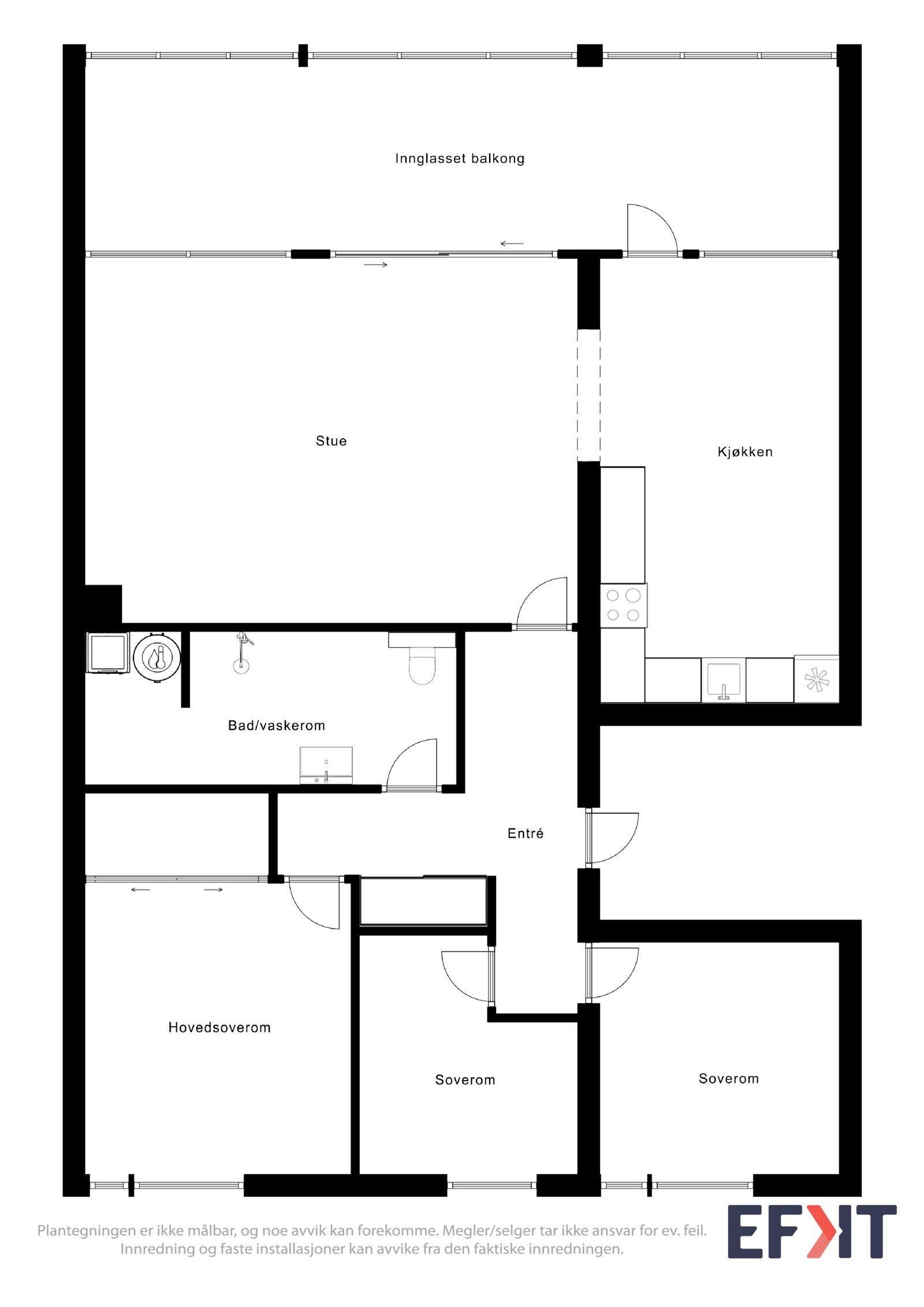 Tips! Ta målene du trenger allerede på visning. Galleribilde