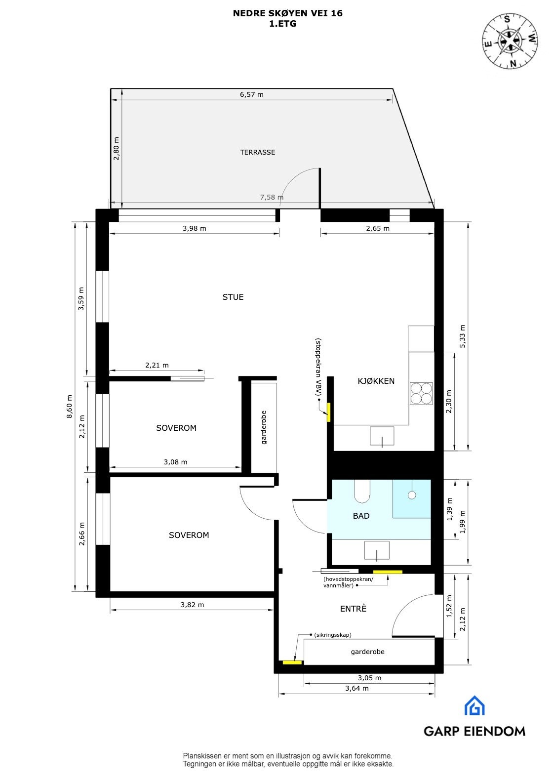 Plantegning Galleribilde