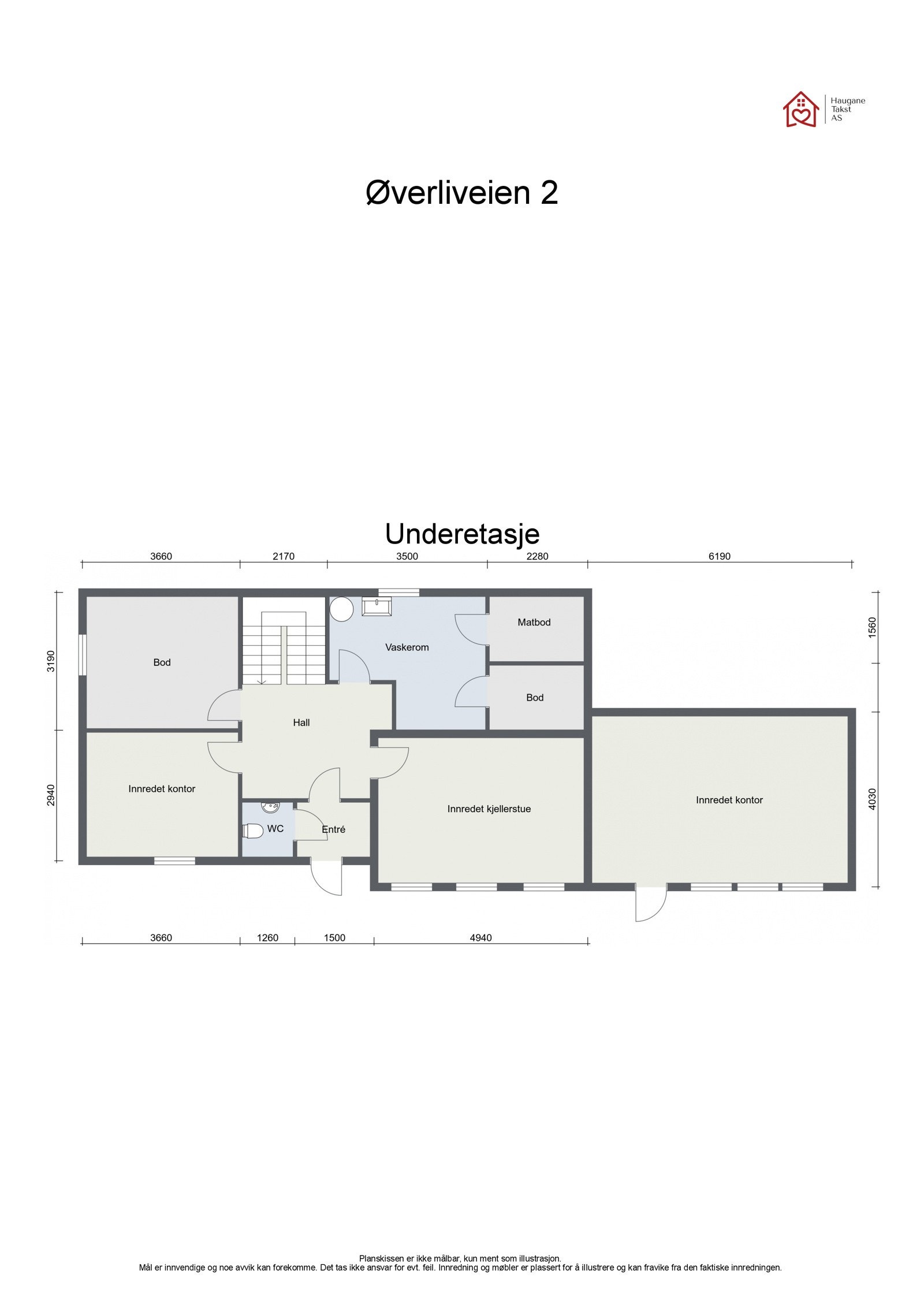 Plantegning - Underetasje Galleribilde