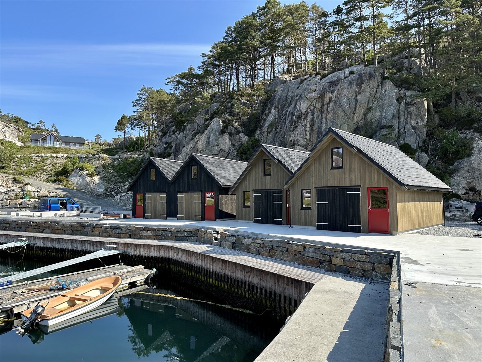 Det blir og laga til med båtplasser i framkant av bryggjene. Galleribilde