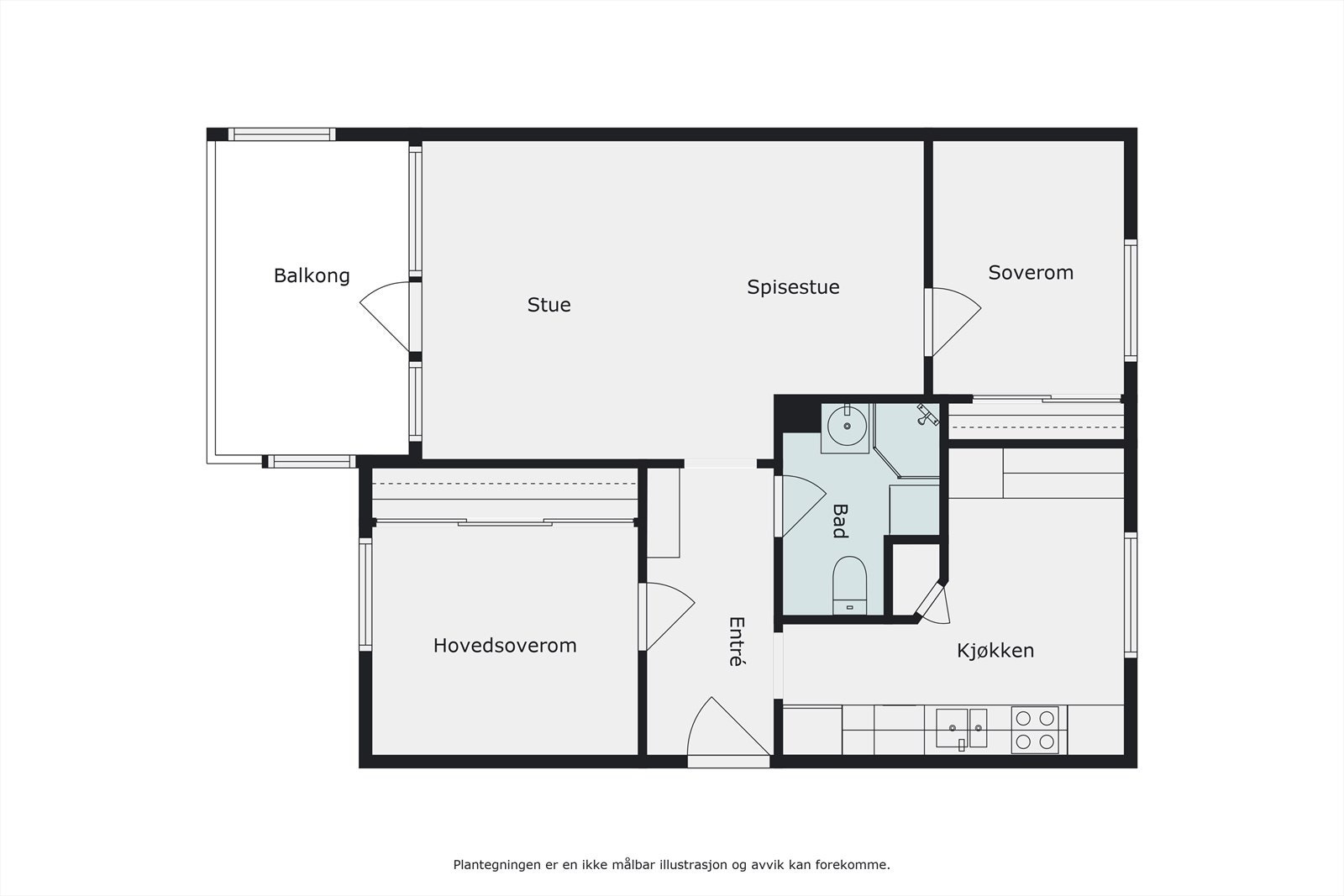 Plantegning Galleribilde