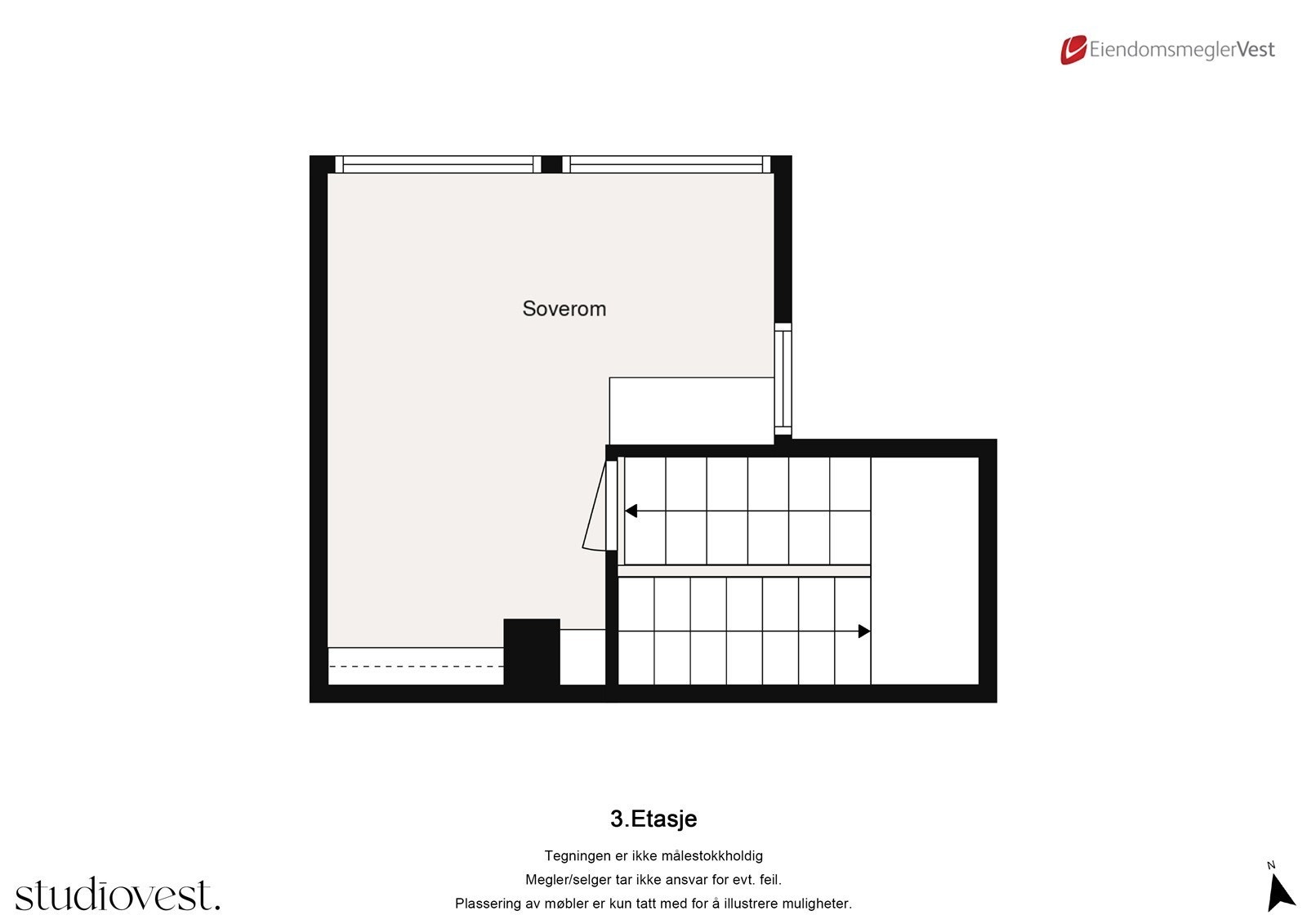 Planskisse: Loft. Galleribilde