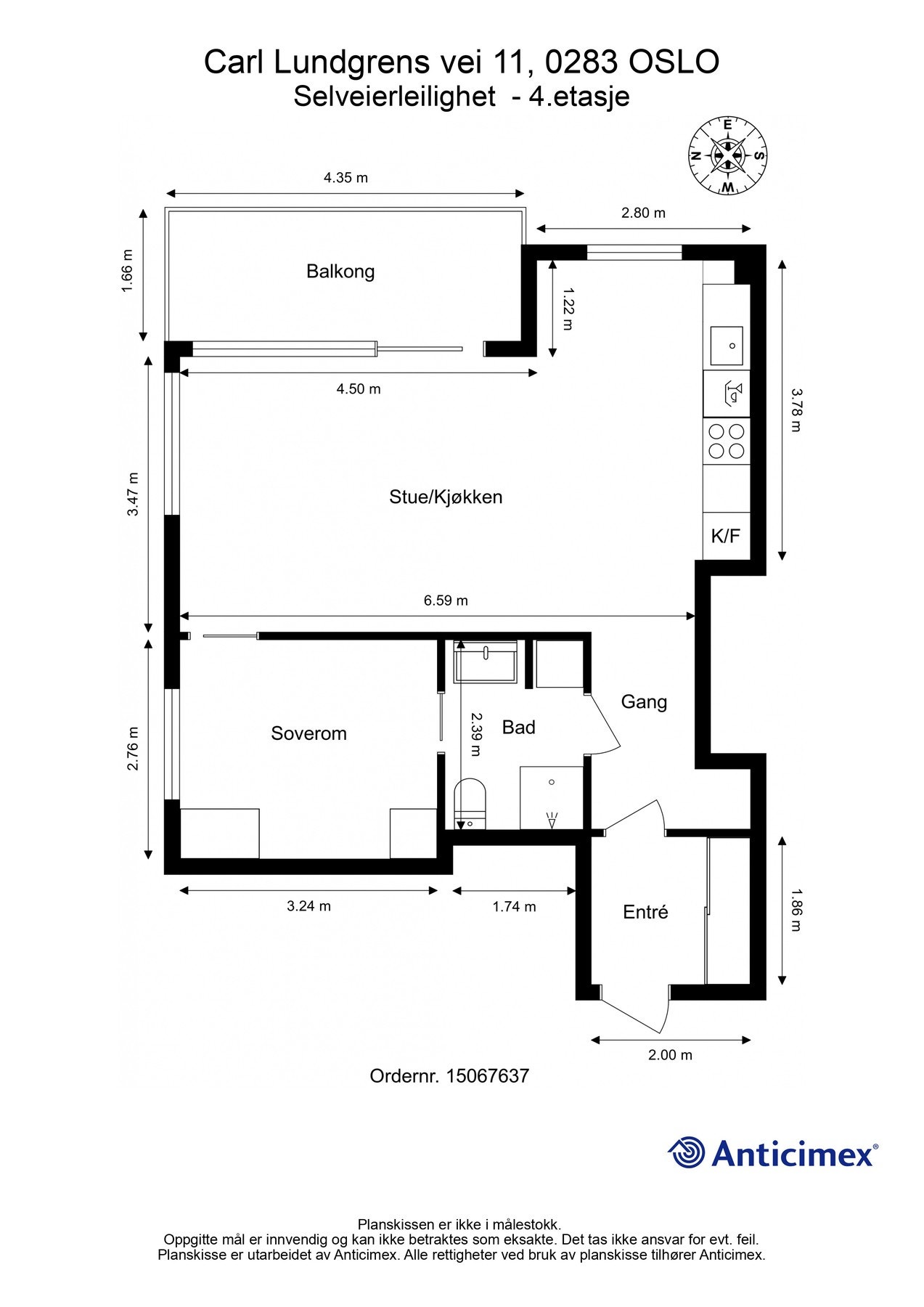 Plantegning Galleribilde