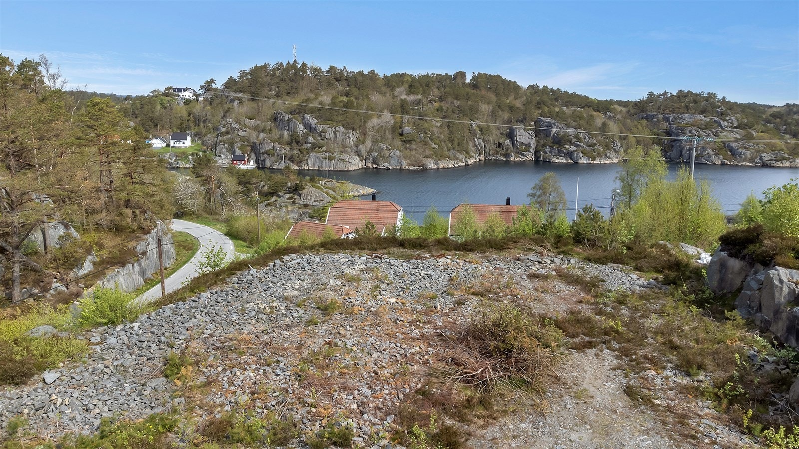 Flott tomt med utsikt Galleribilde