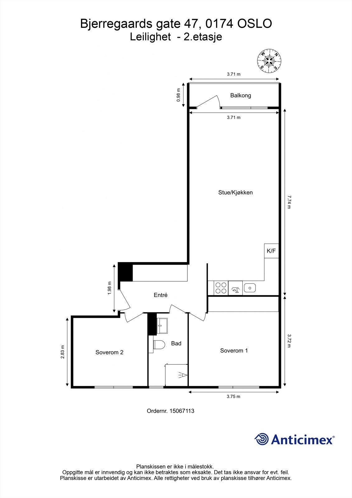 Plantegning Galleribilde