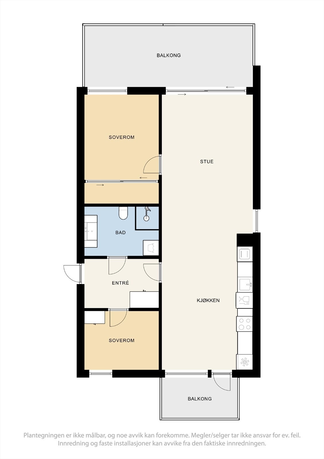 Plantegning 5. etasje Galleribilde