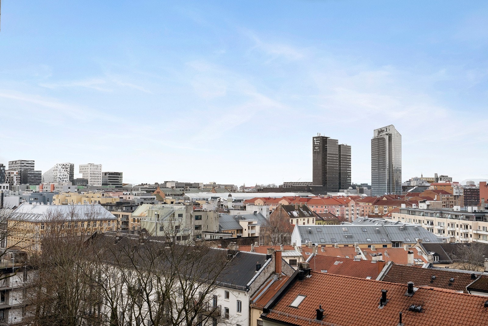 Utsikt mot Barcode og Oslo sentrum Galleribilde