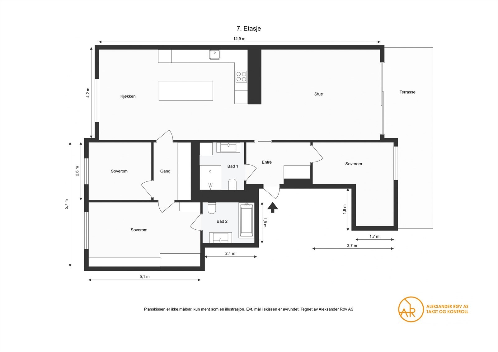 Plantegning. Galleribilde