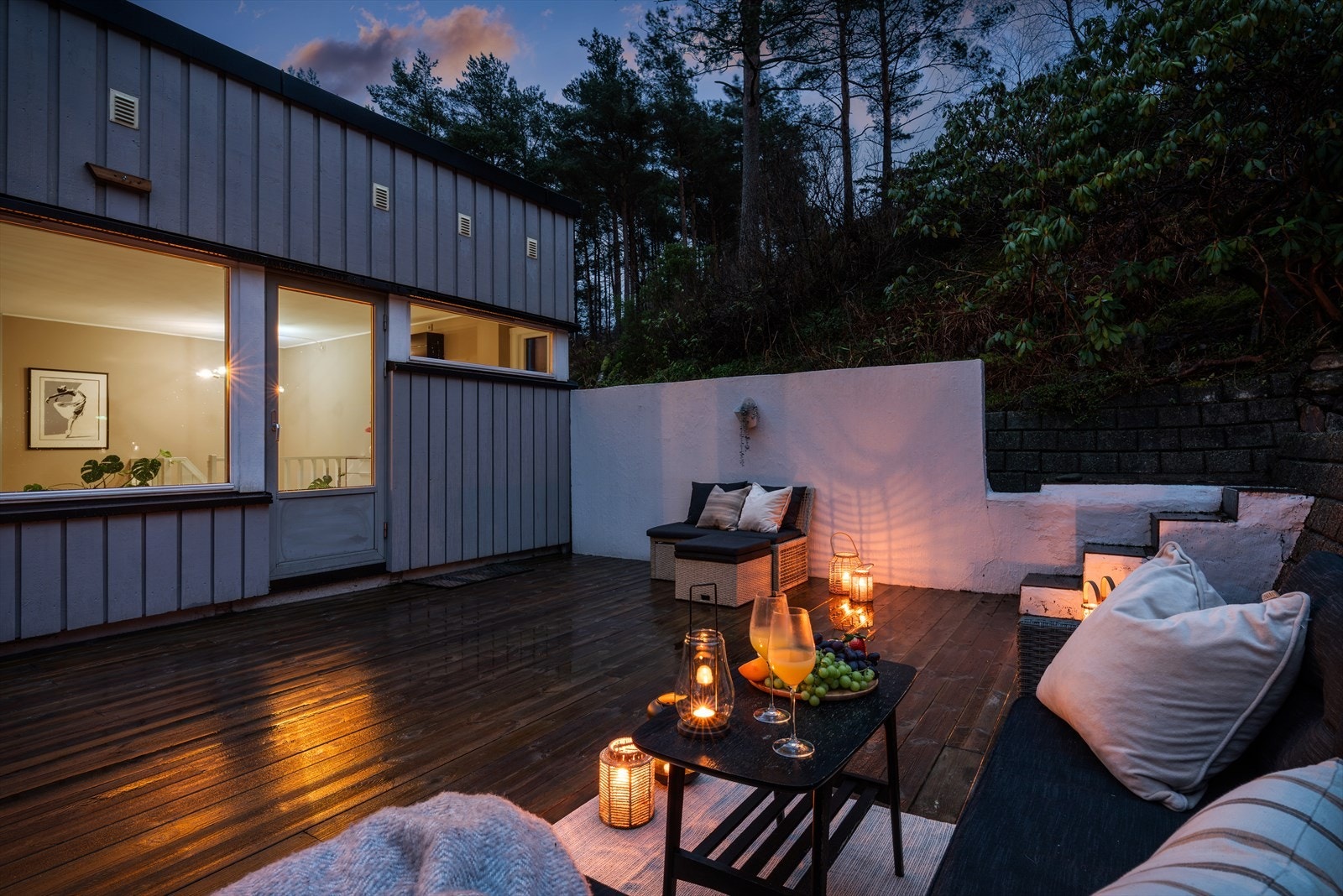 - Terrassen strekker seg utover et areal på hele 30m² - Galleribilde