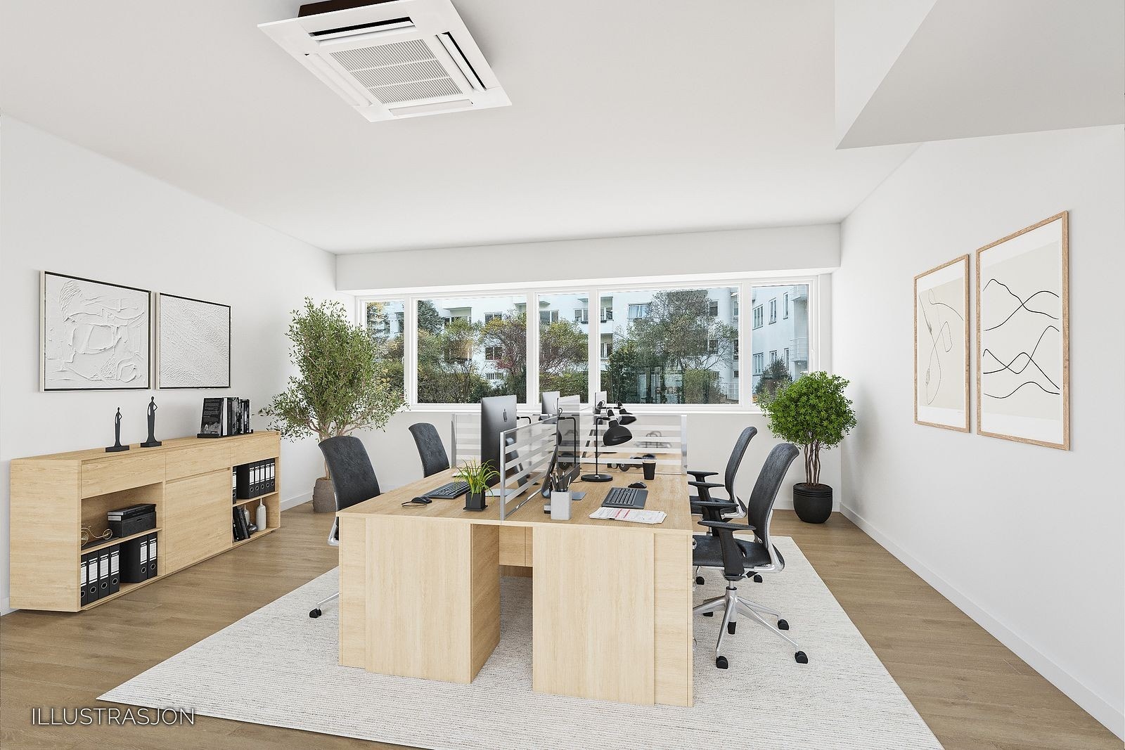 Lokalet kan brukes som kombinert showroom / kontor Galleribilde