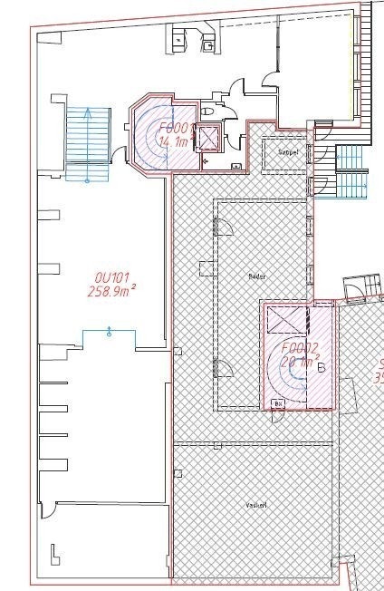 Planløsning for underetasjen Galleribilde