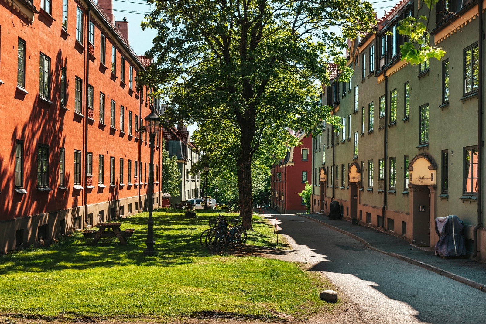 Nydelige gårder og fellesområder. Galleribilde