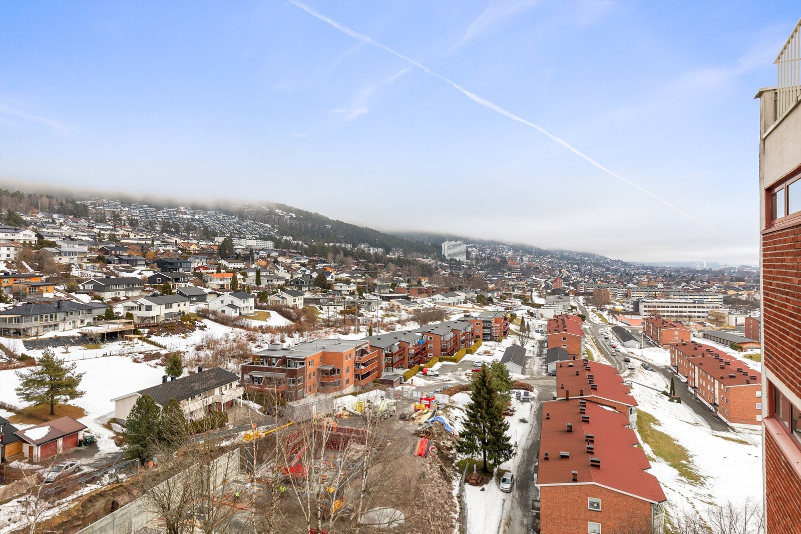 Flott utsikt fra balkongen Galleribilde