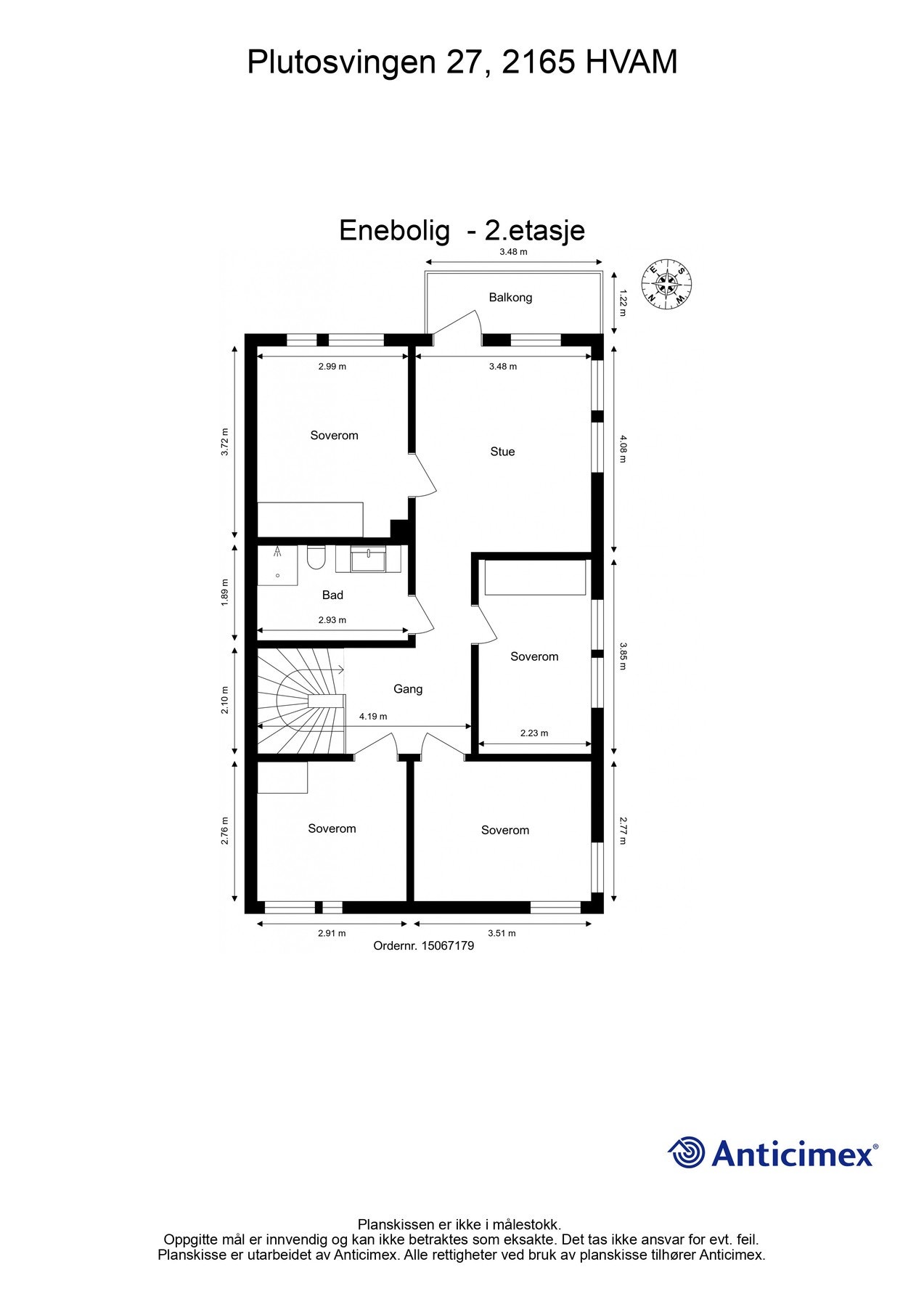 Plantegning 2. etasje. Galleribilde