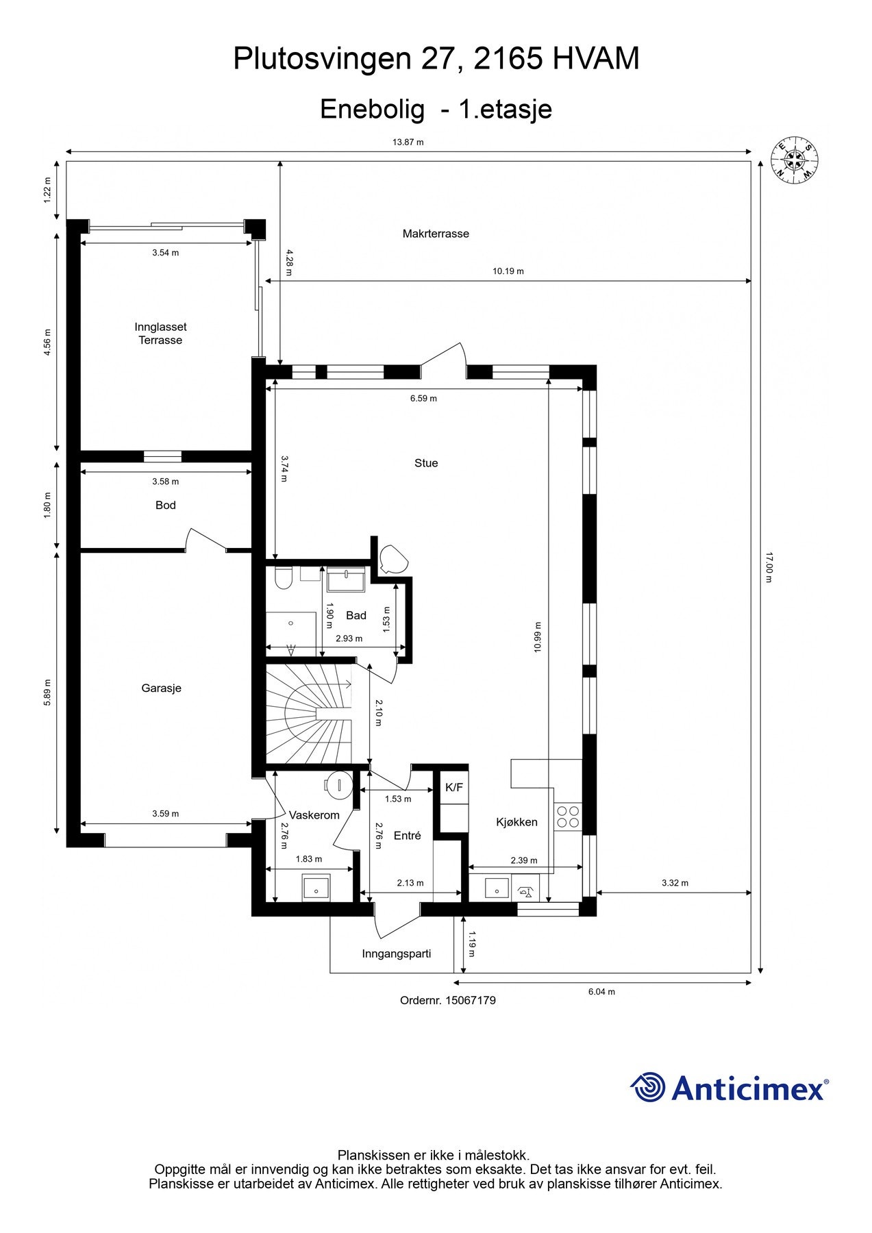Plantegning 1. etasje. Galleribilde