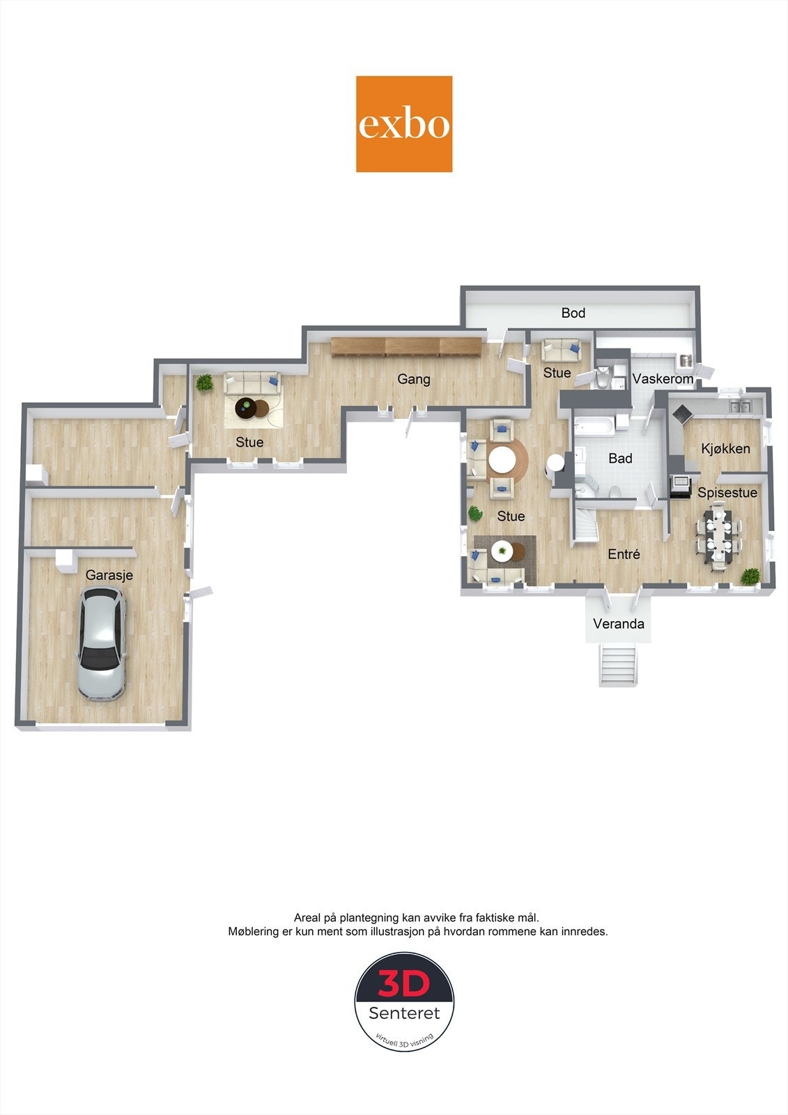 Plantegning 1.etg Galleribilde