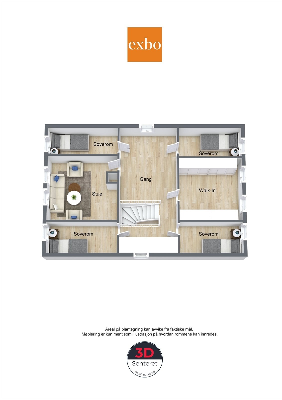 Plantegning loft Galleribilde