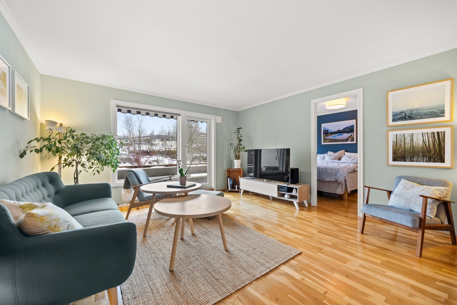 Lys og trivelig stue Galleribilde