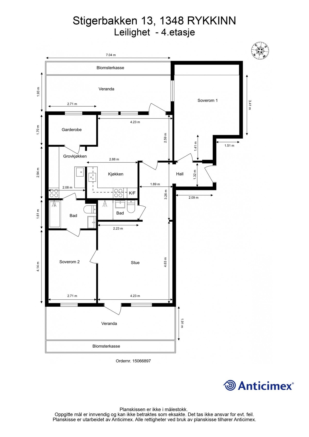 Plantegning Galleribilde