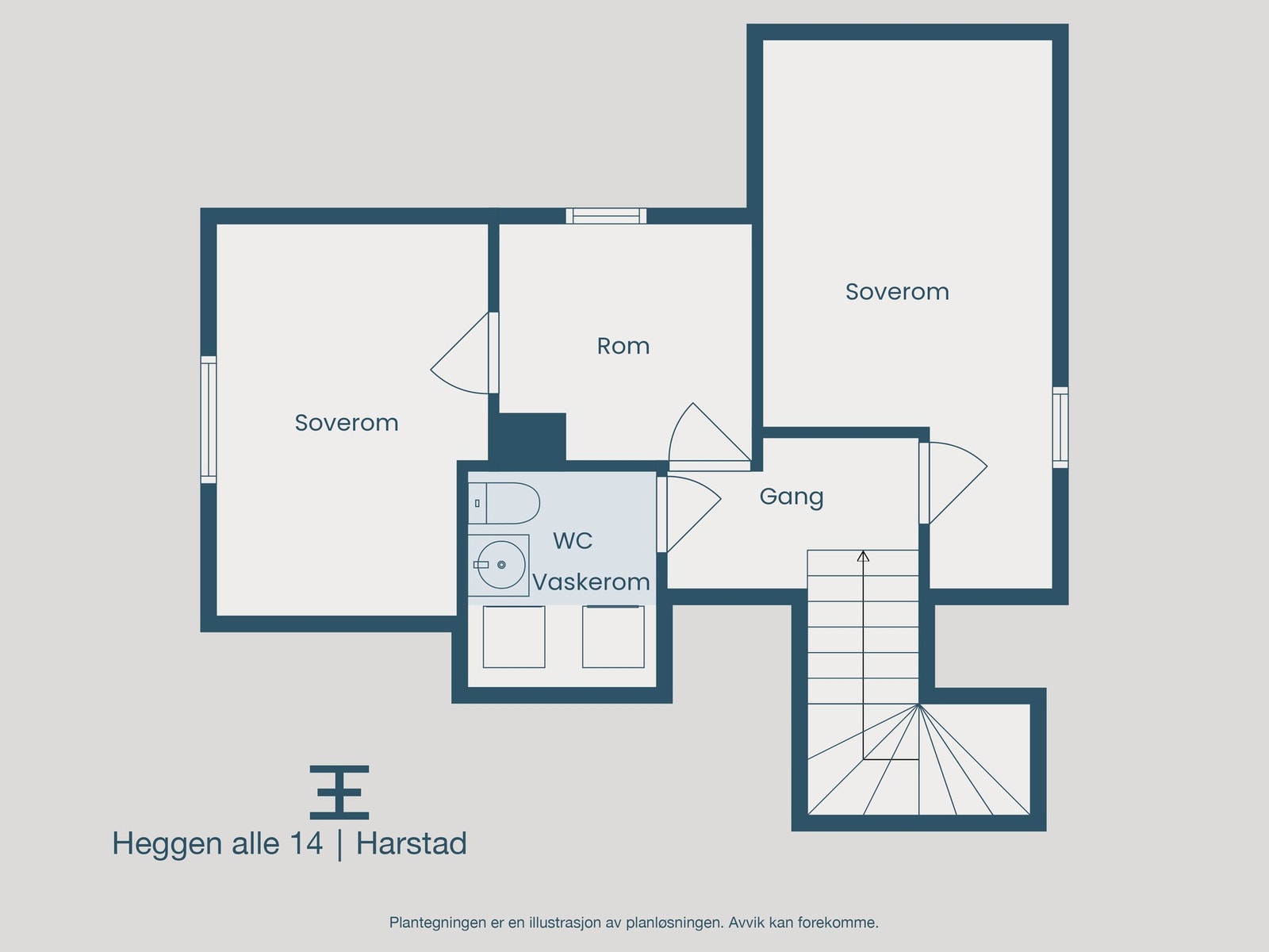 Plantegning loftsetasje Galleribilde