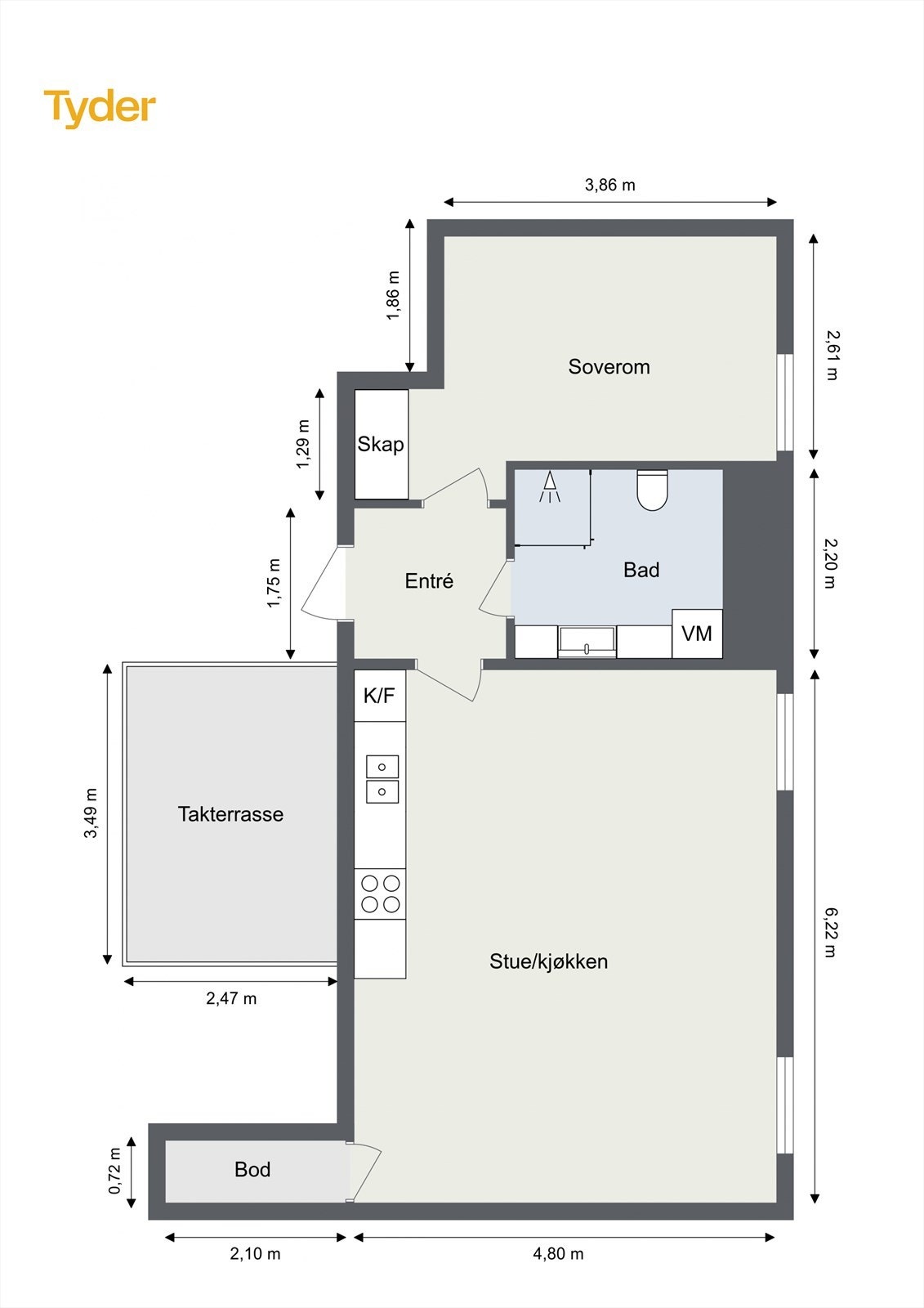 Plantegning Galleribilde
