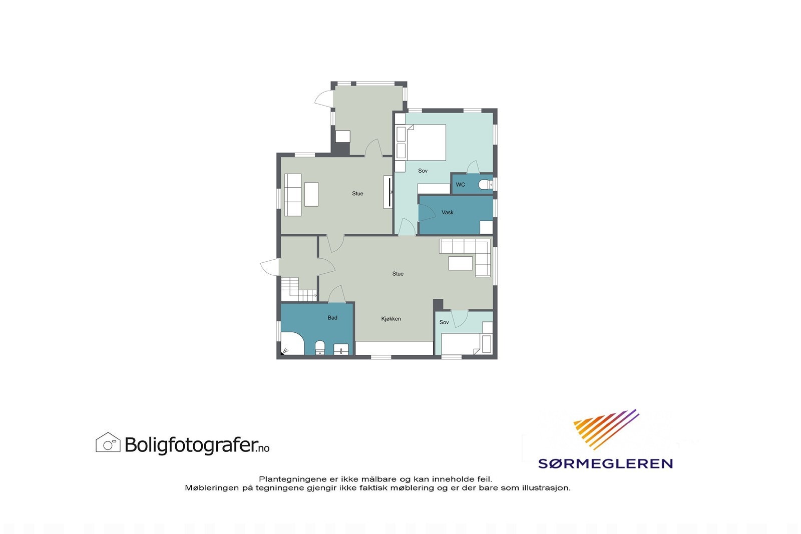 Plantegning 1. etg. Galleribilde