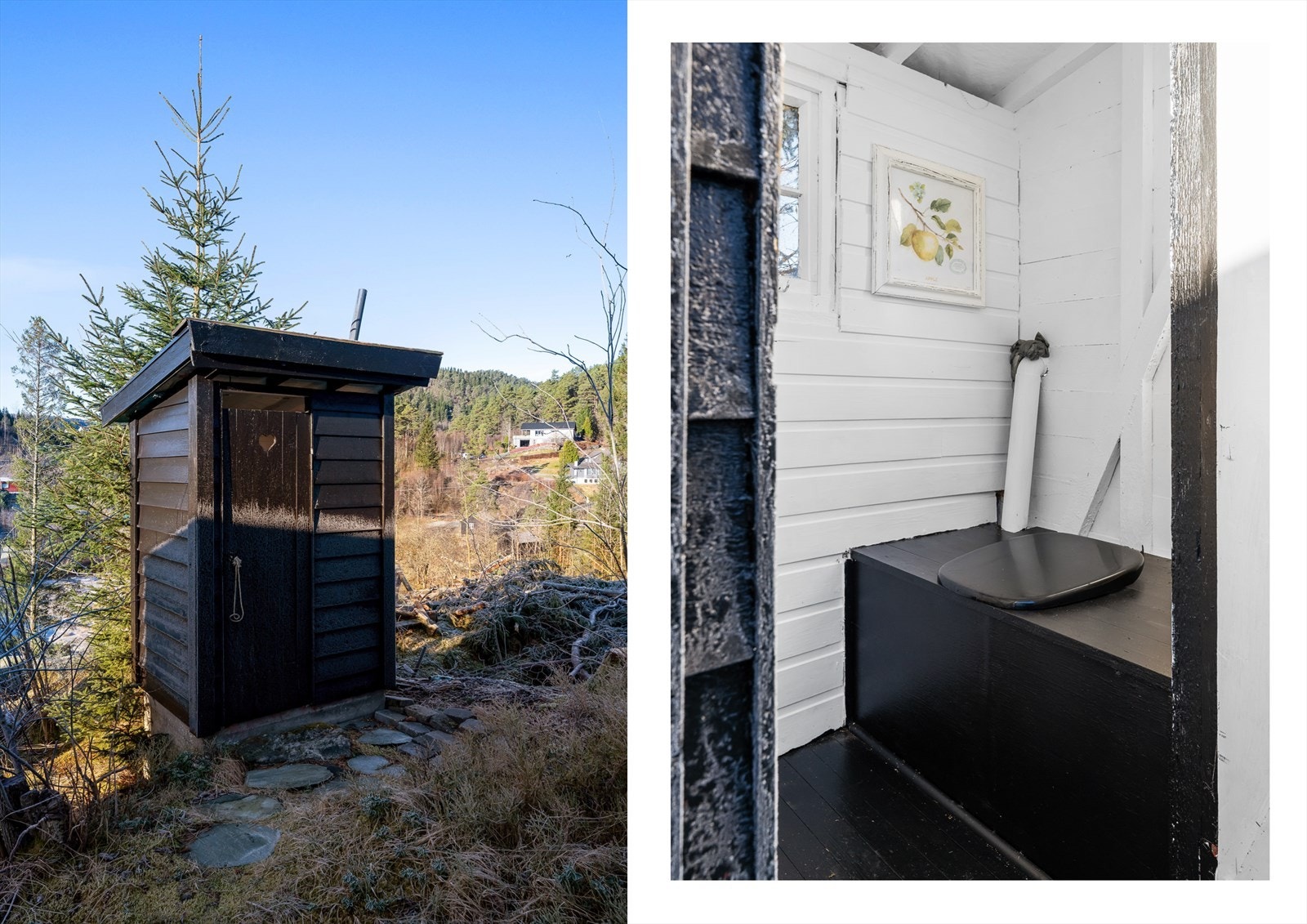 Den tidligere utedoen består ennå. Galleribilde