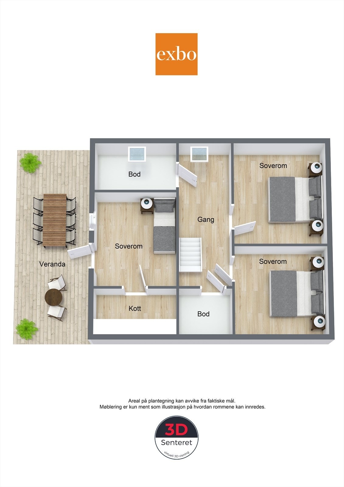 Plantegning 2.etg Galleribilde