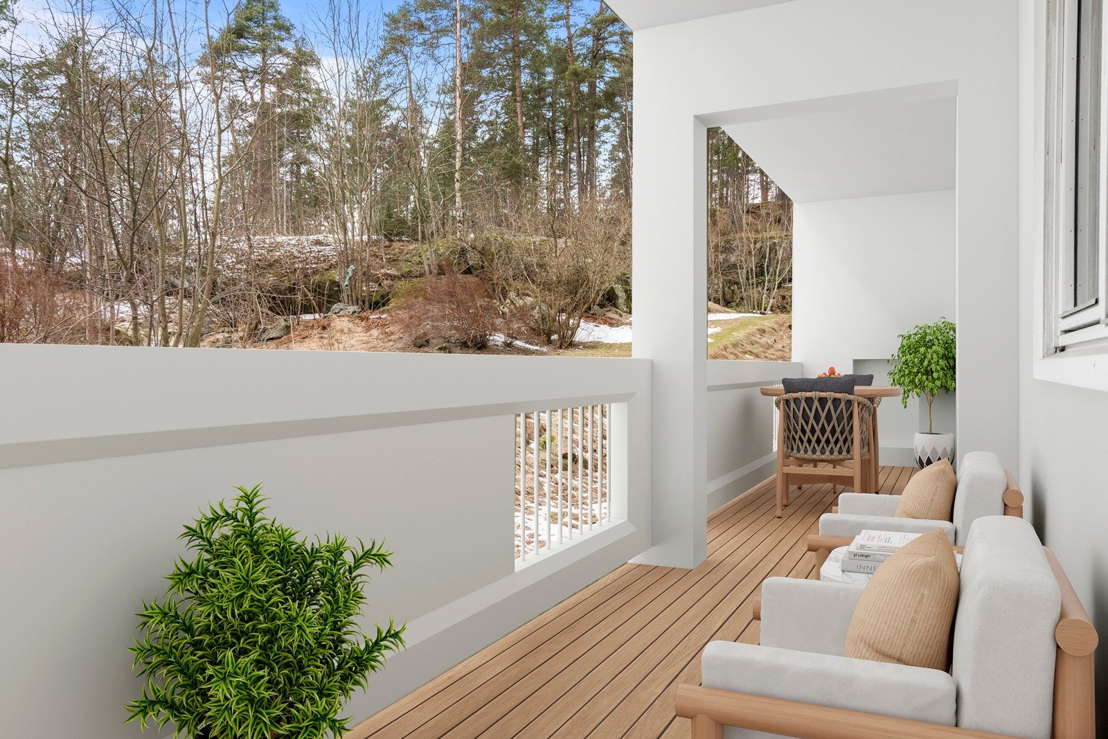 Illustrasjonsbilde av balkong! Galleribilde