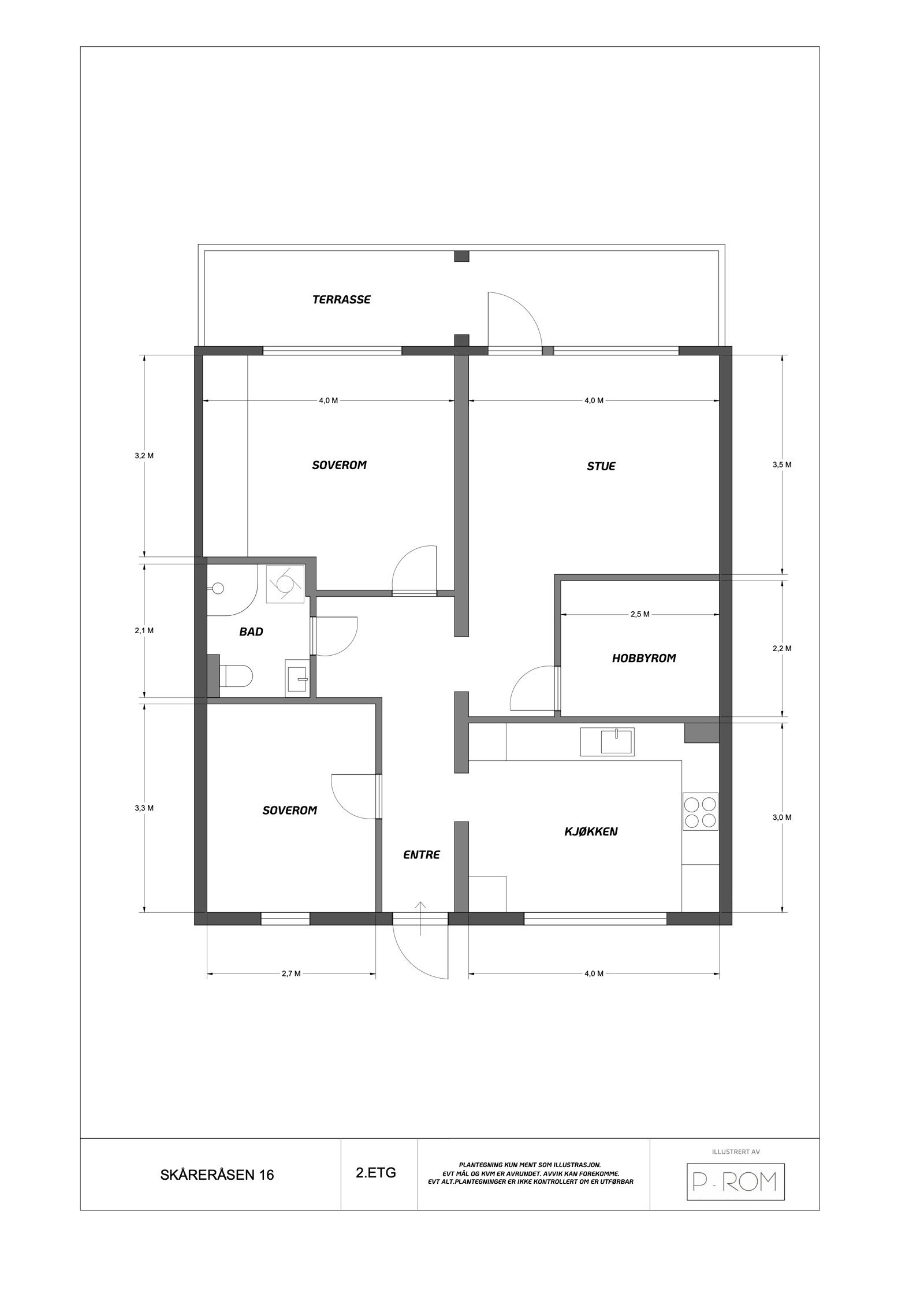 Praktisk planløsning. Galleribilde