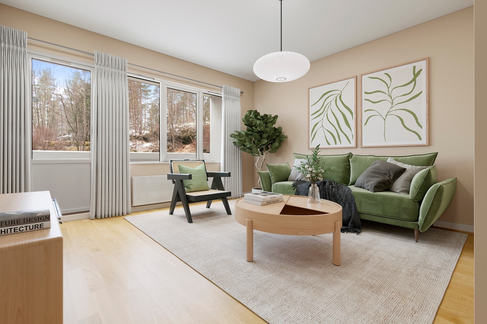 Illustrasjonsbilde av stue! Galleribilde