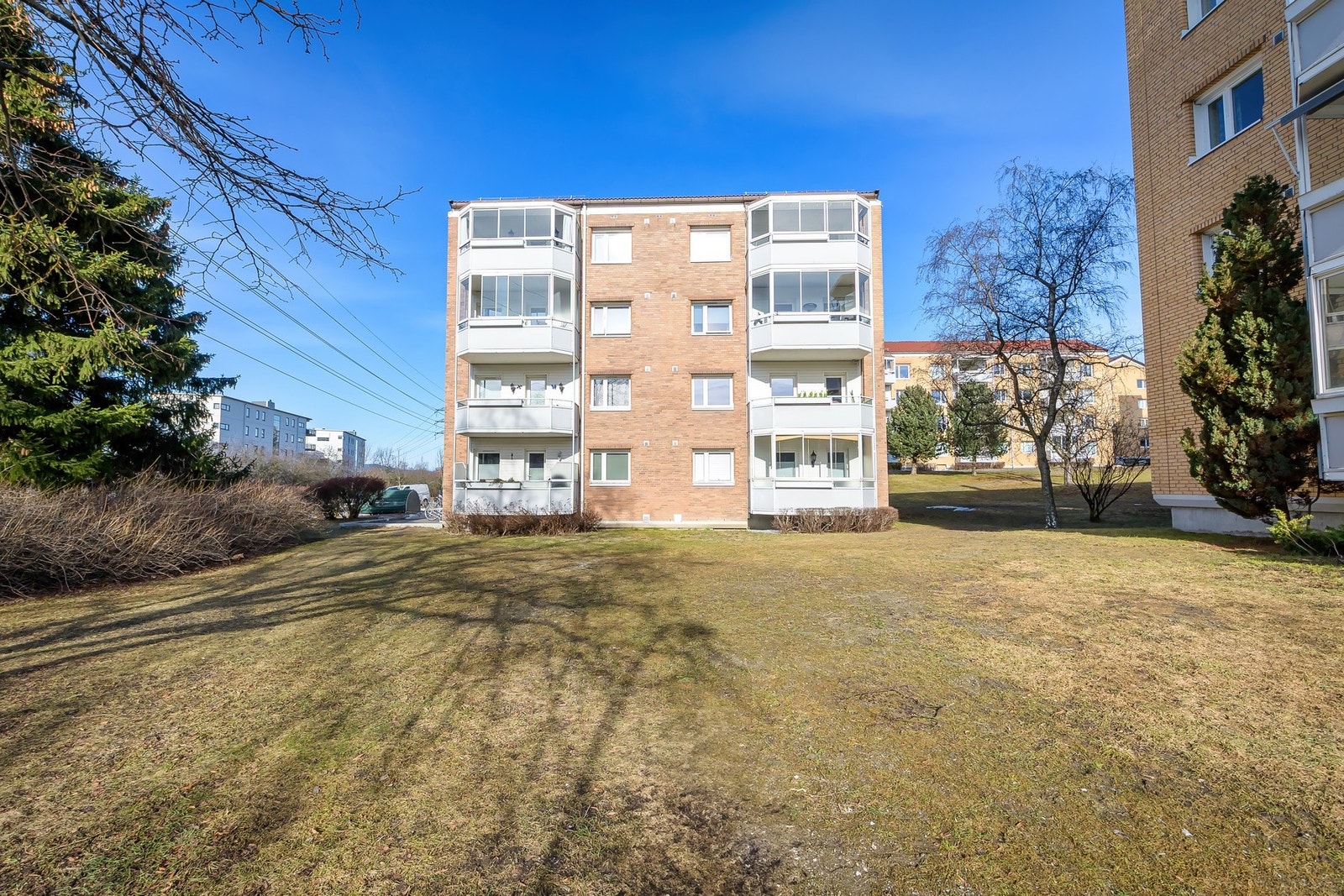 Området byr på store grøntområder. Galleribilde