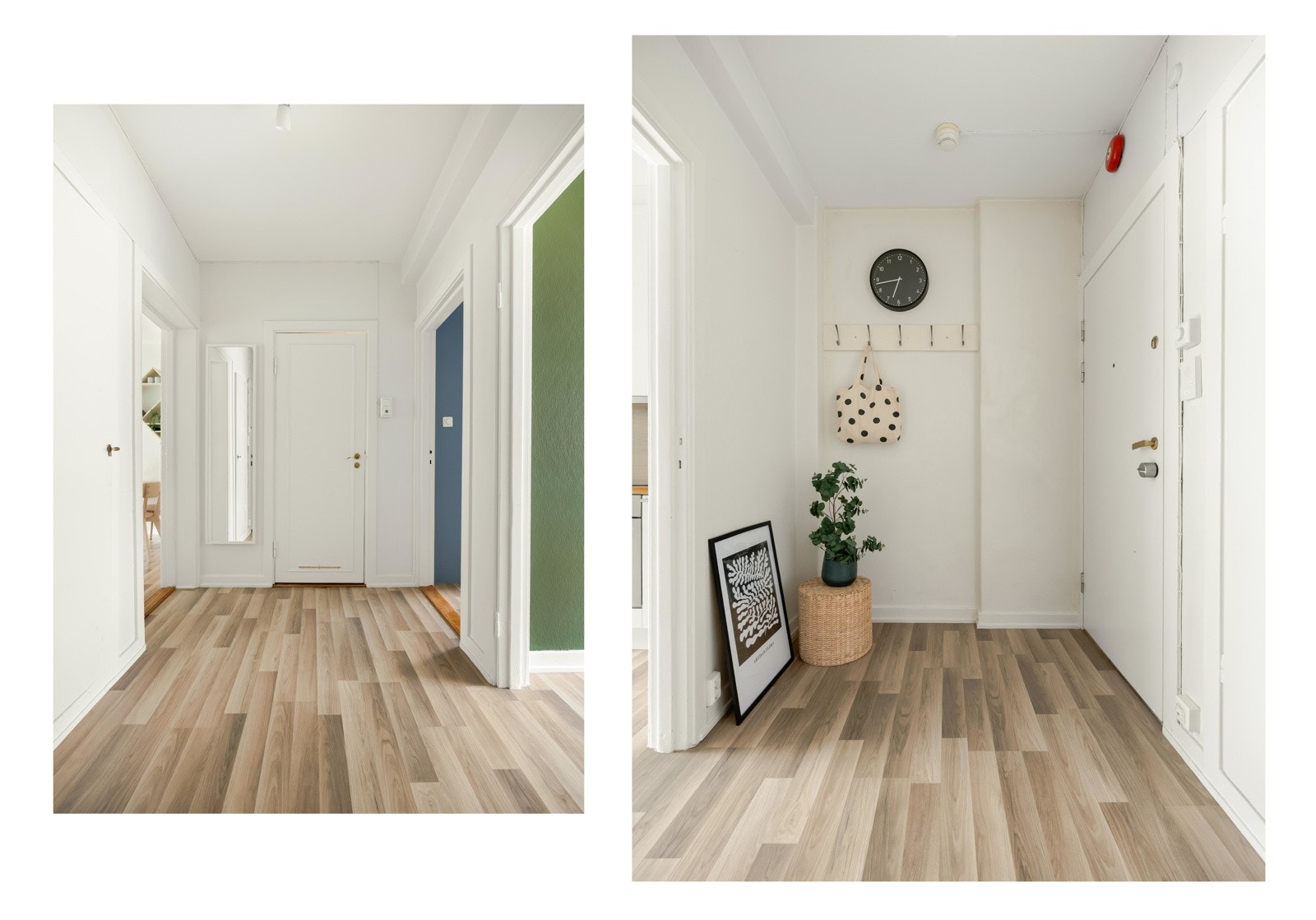 Det første som møter deg når du kommer inn er den romslige entreen. Her er det gode oppbevaringsmuligheter for yttertøy og sko, i tillegg til oppbevaring i praktisk kott. Galleribilde