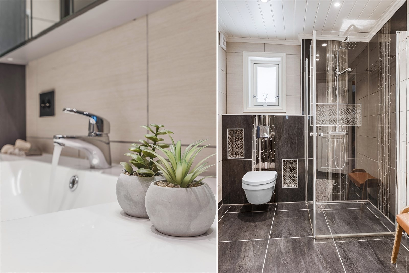 Badet er fra 2016 og ble utført som egeninnsats med el- og rørarbeid utført av innleid arbeidskraft. Galleribilde