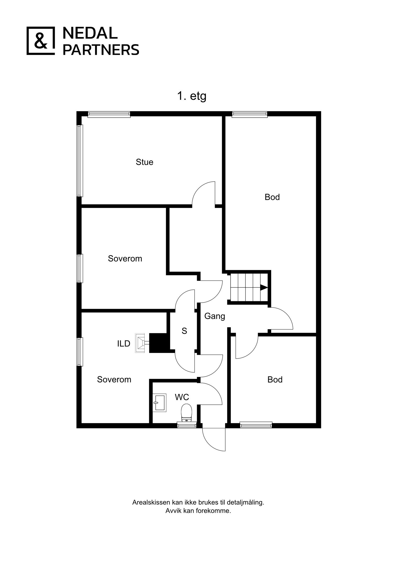 Plantegning 1.etasje Galleribilde