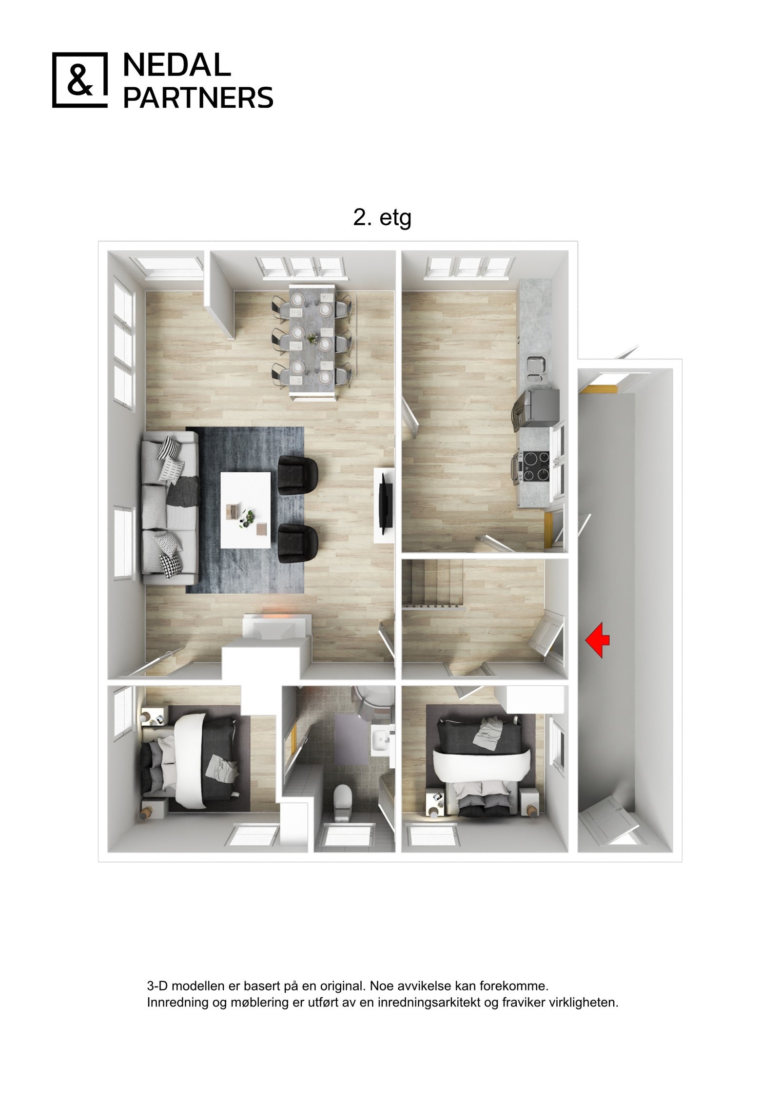 Planløsning 2.etasje Galleribilde