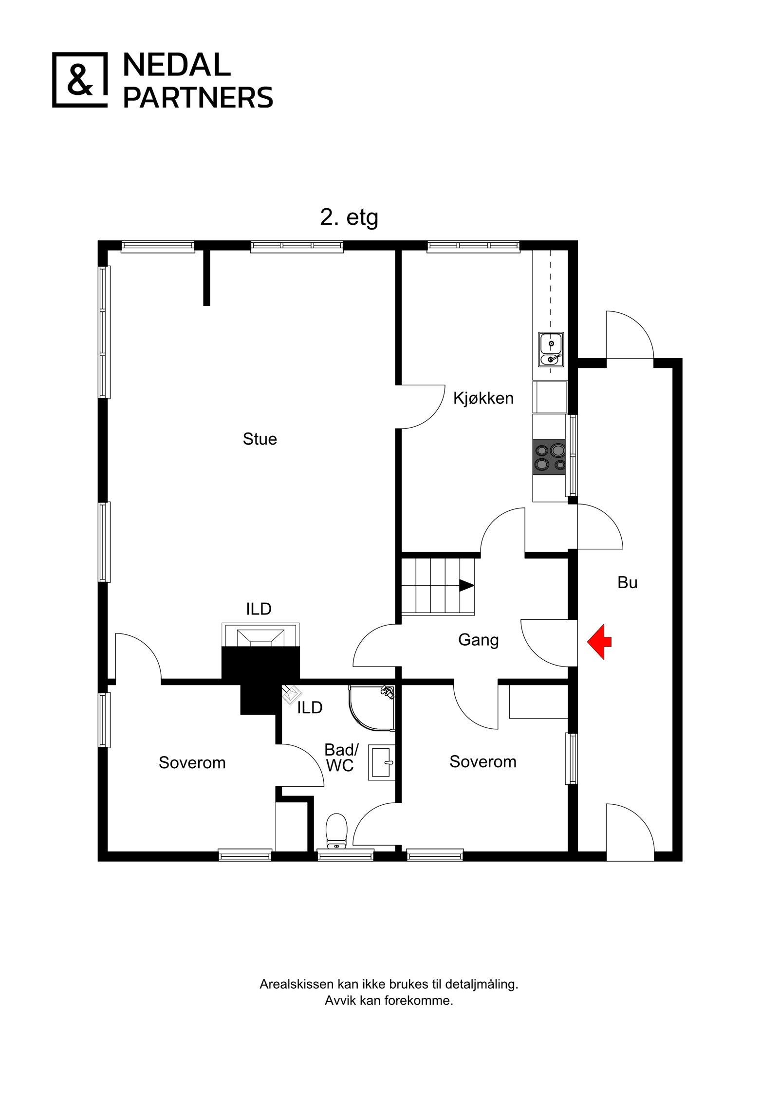 Plantegning 2.etasje Galleribilde