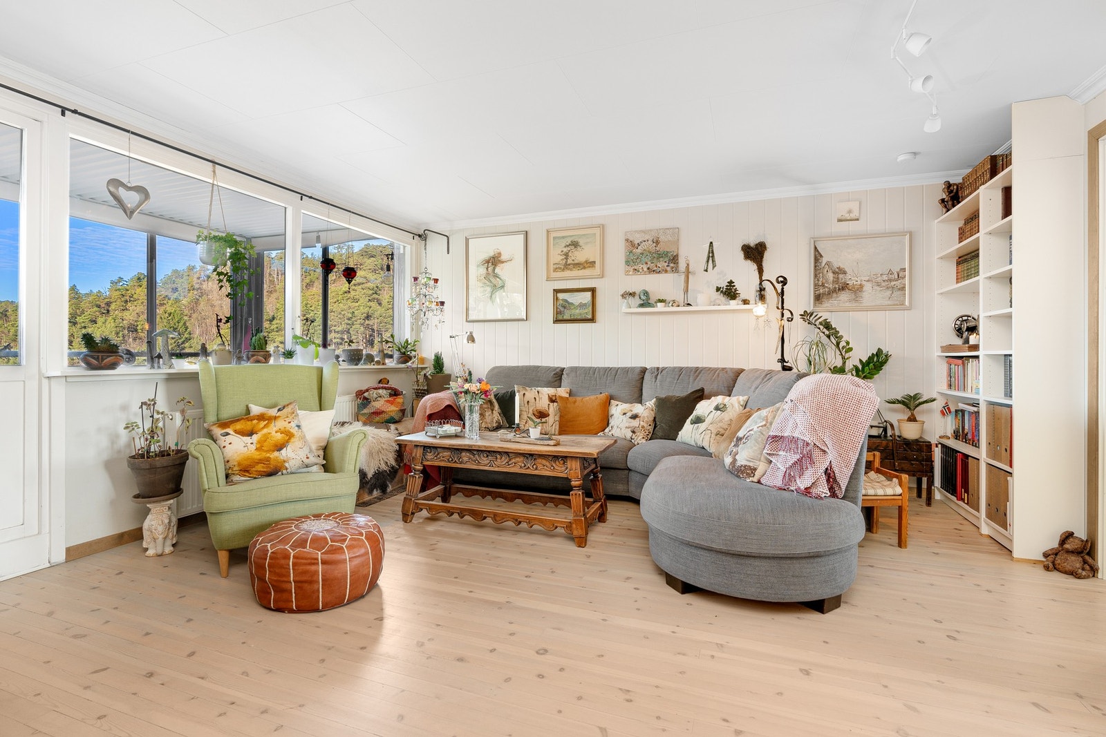 Leiligheten er koselig innredet. Galleribilde