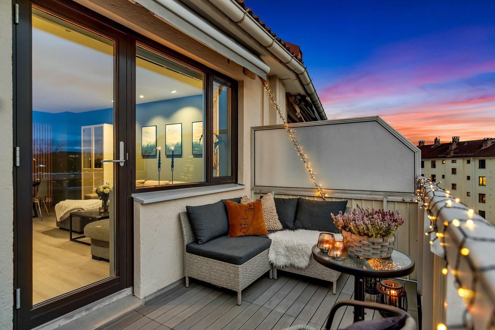 Uteplassen er på 8 m². Galleribilde