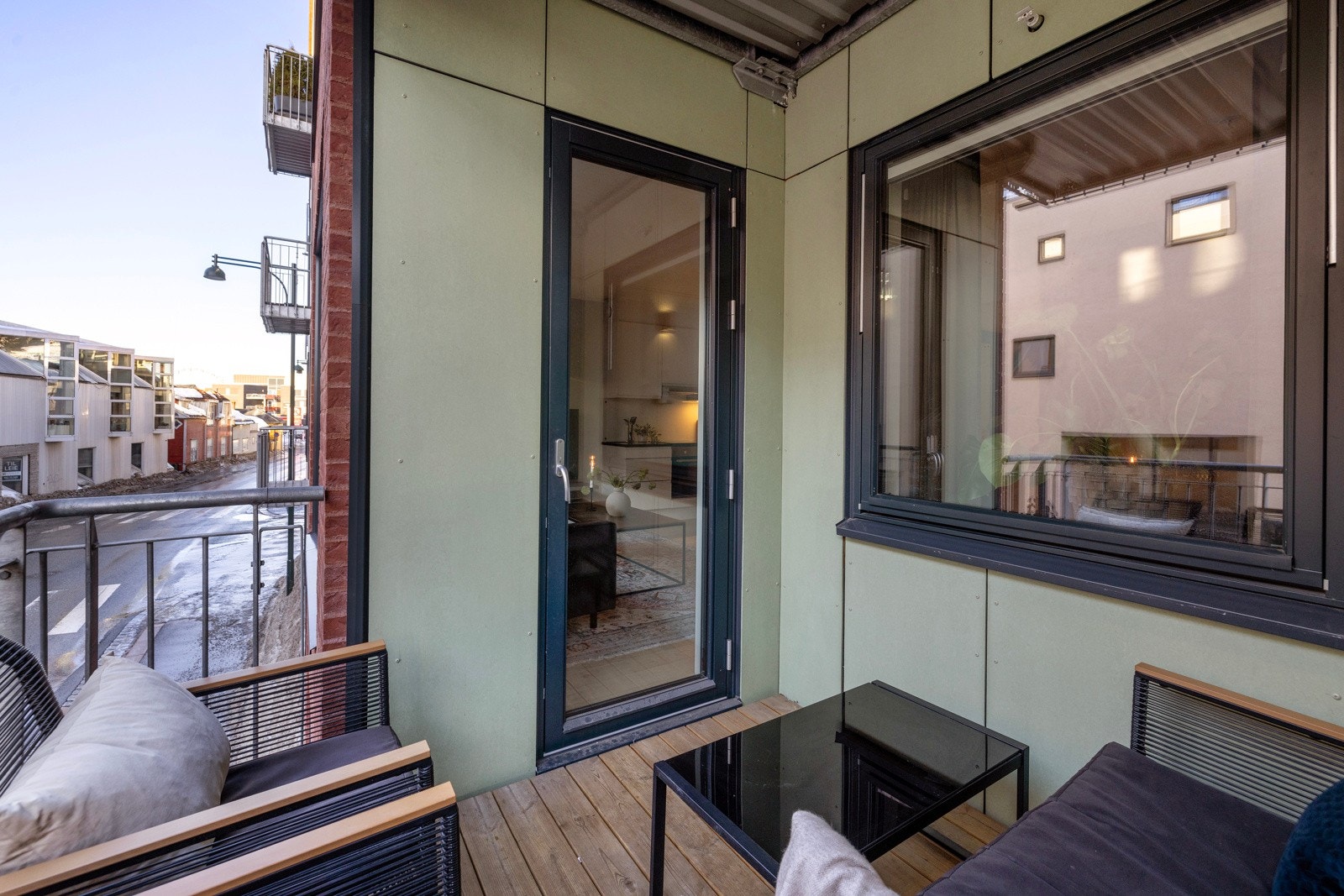 Nordvendt balkong på ca. 5 m² Galleribilde