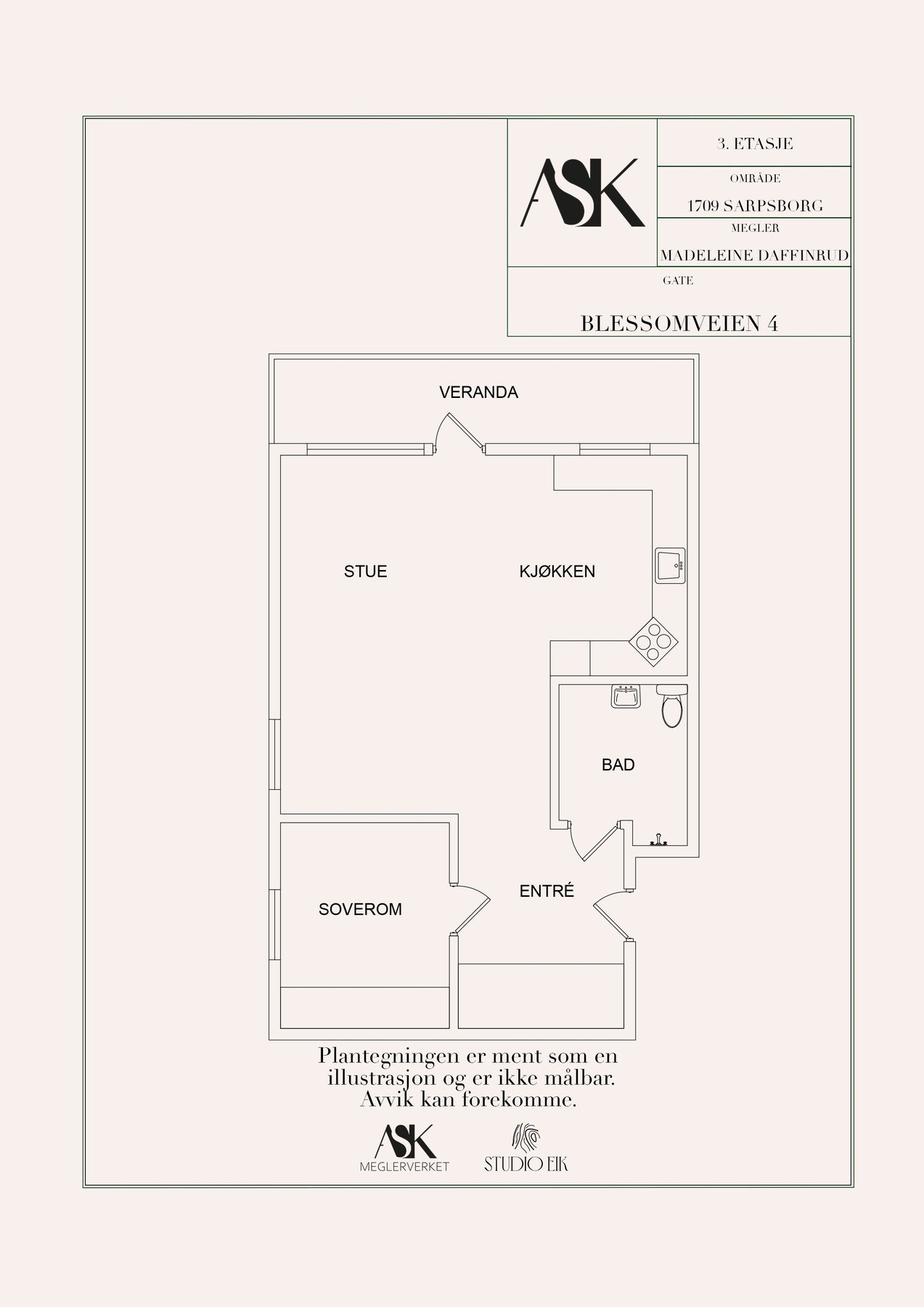 Plantegning Galleribilde
