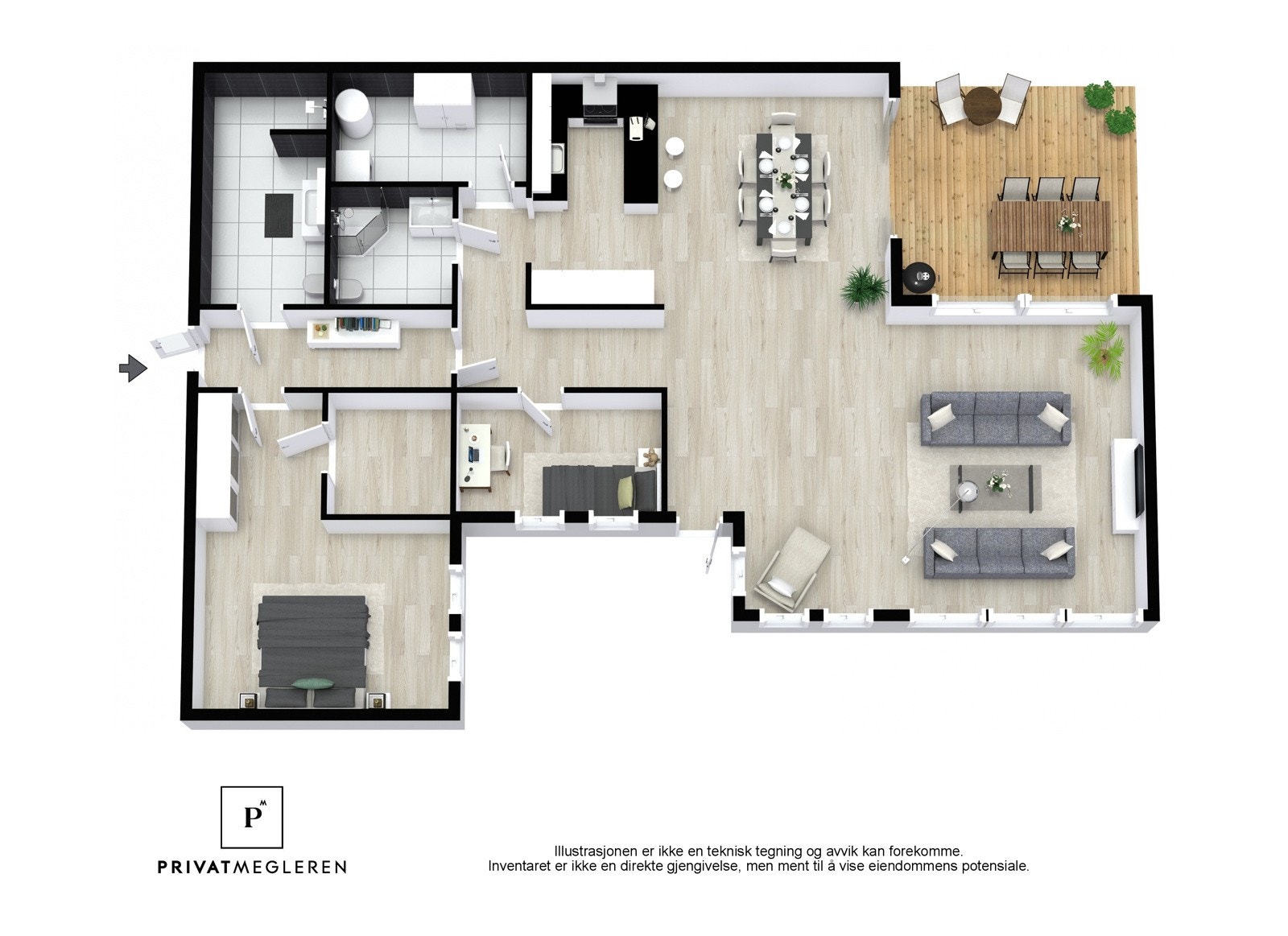 Plantegning Galleribilde