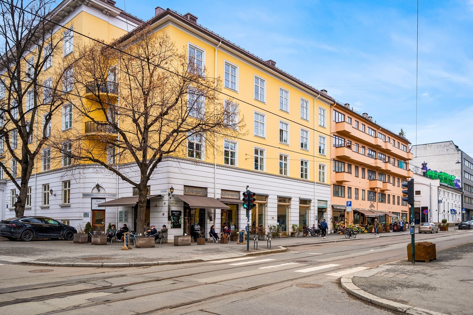 Kaffebrenneriet på Thereses gate, sammen med koselige nisjebutikker, er noen av de mange stedene du kan besøke i nærheten av leiligheten. Galleribilde