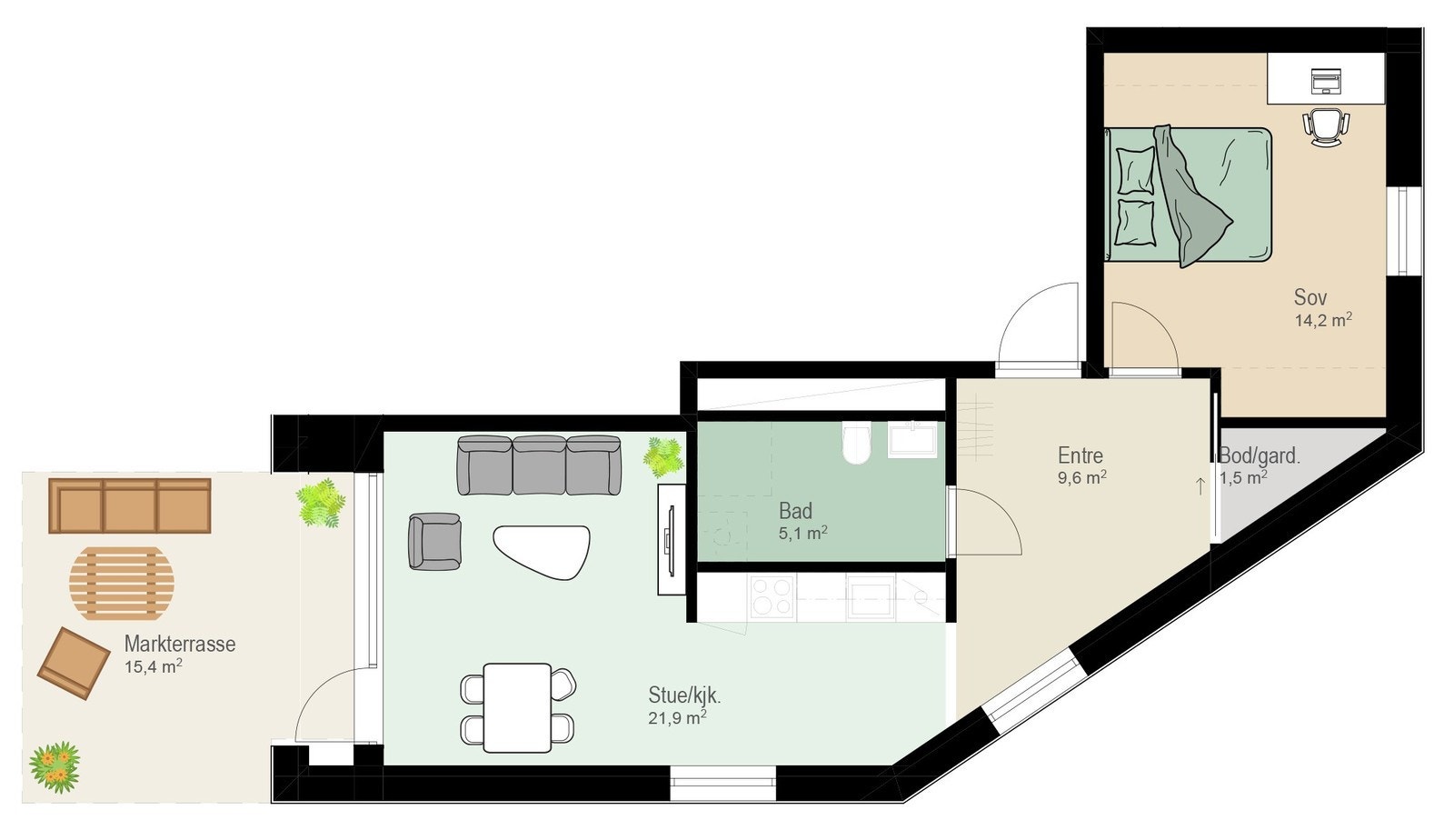 Plantegning Galleribilde