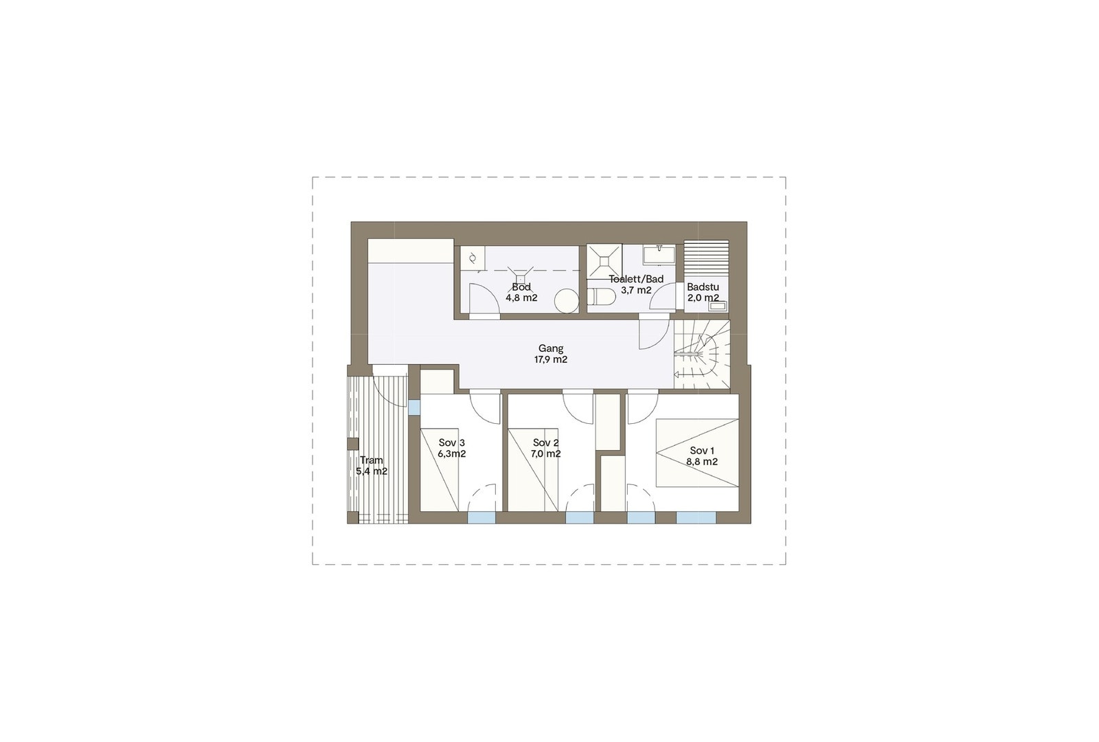 Plantegning sokkel Galleribilde