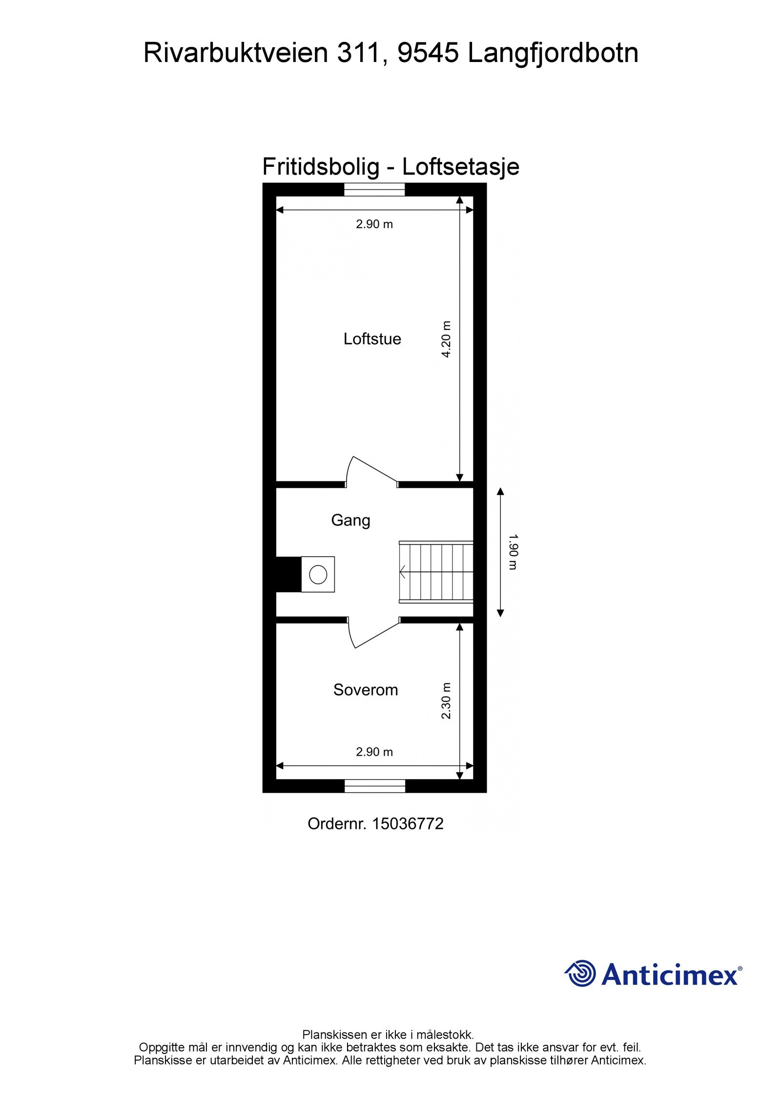 plantegning loft Galleribilde