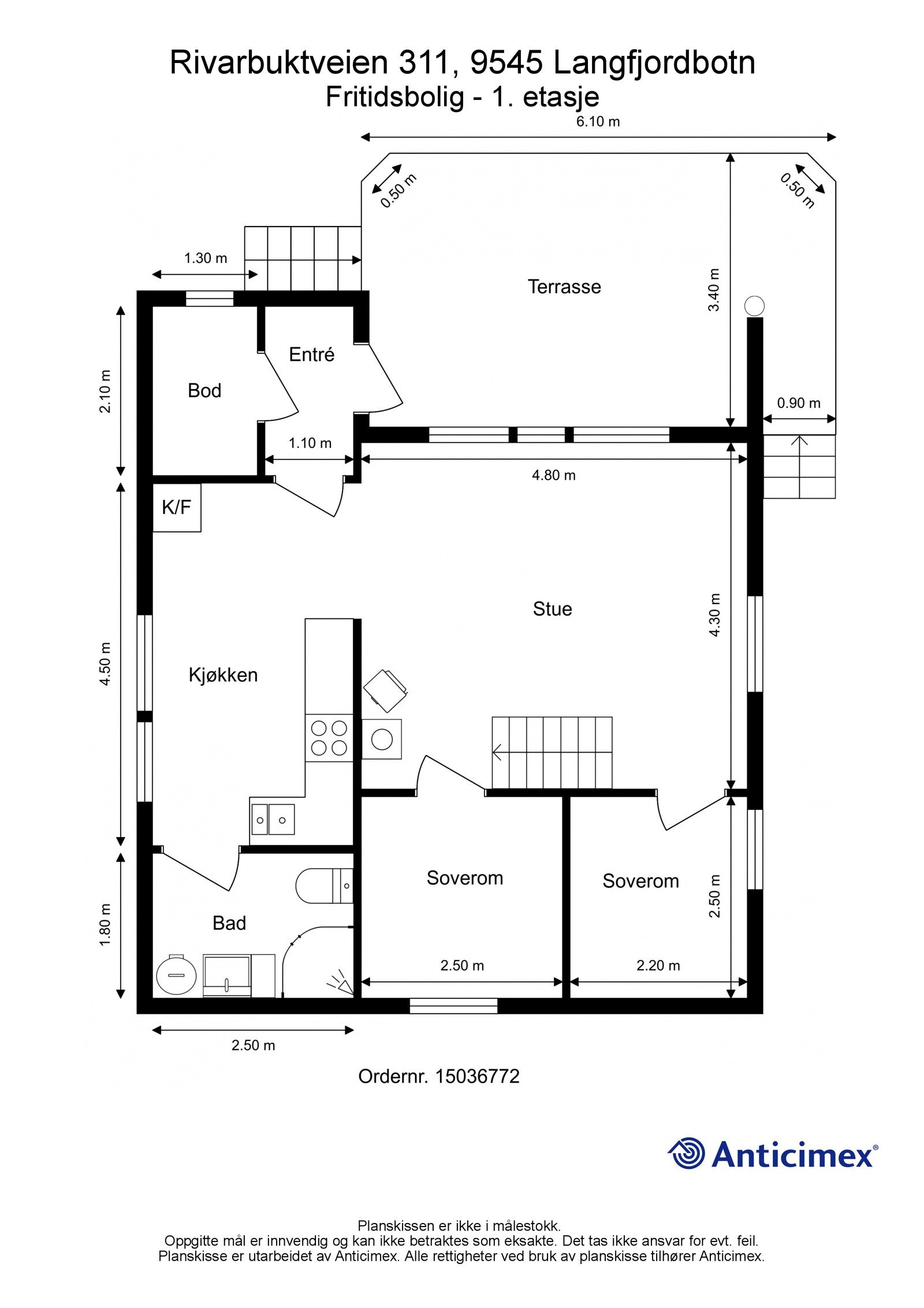 Plantegning 1. etasje Galleribilde