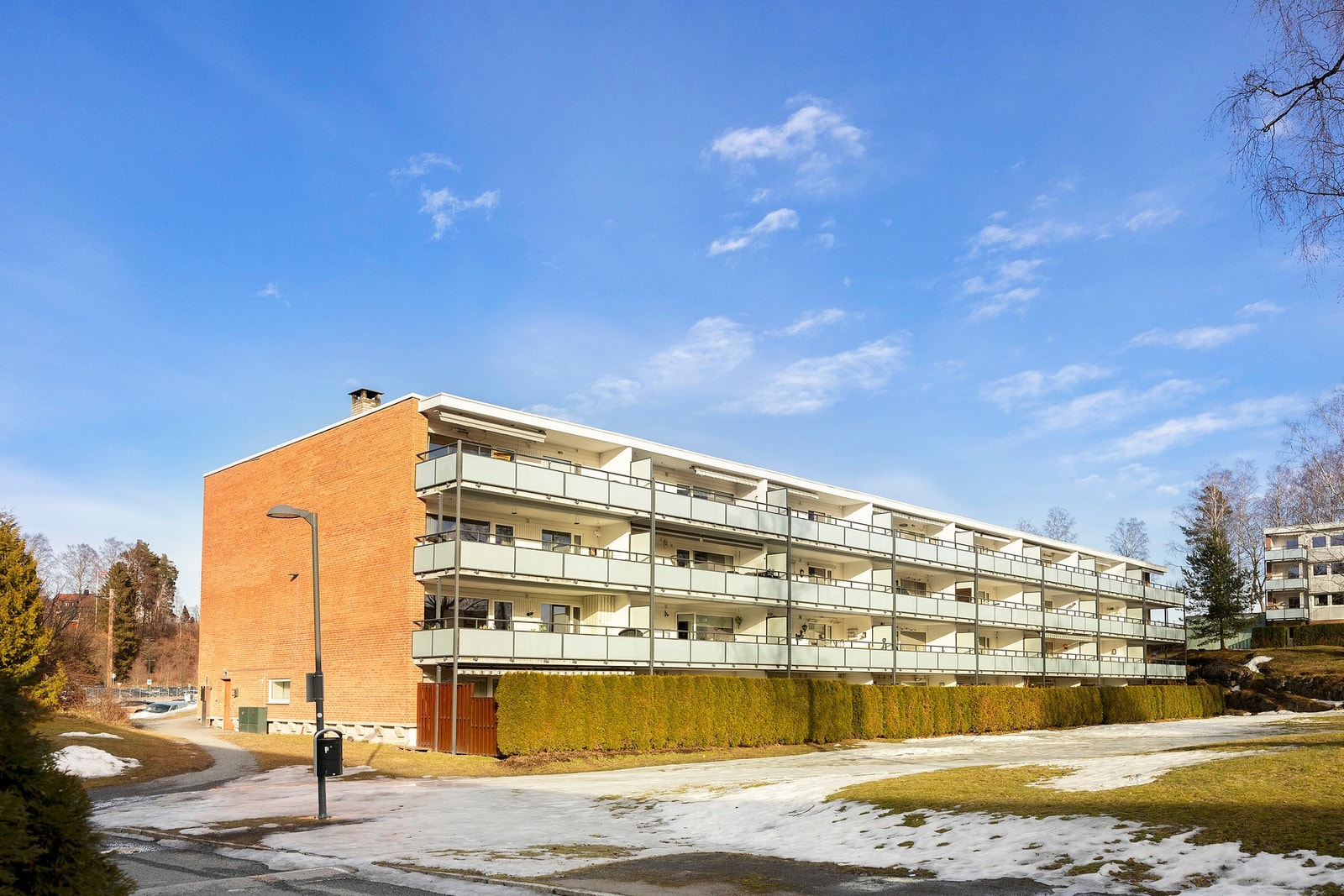 Leilighetene på nr.22 oppleves som blant de med best intern beliggenhet på Durudveien Galleribilde