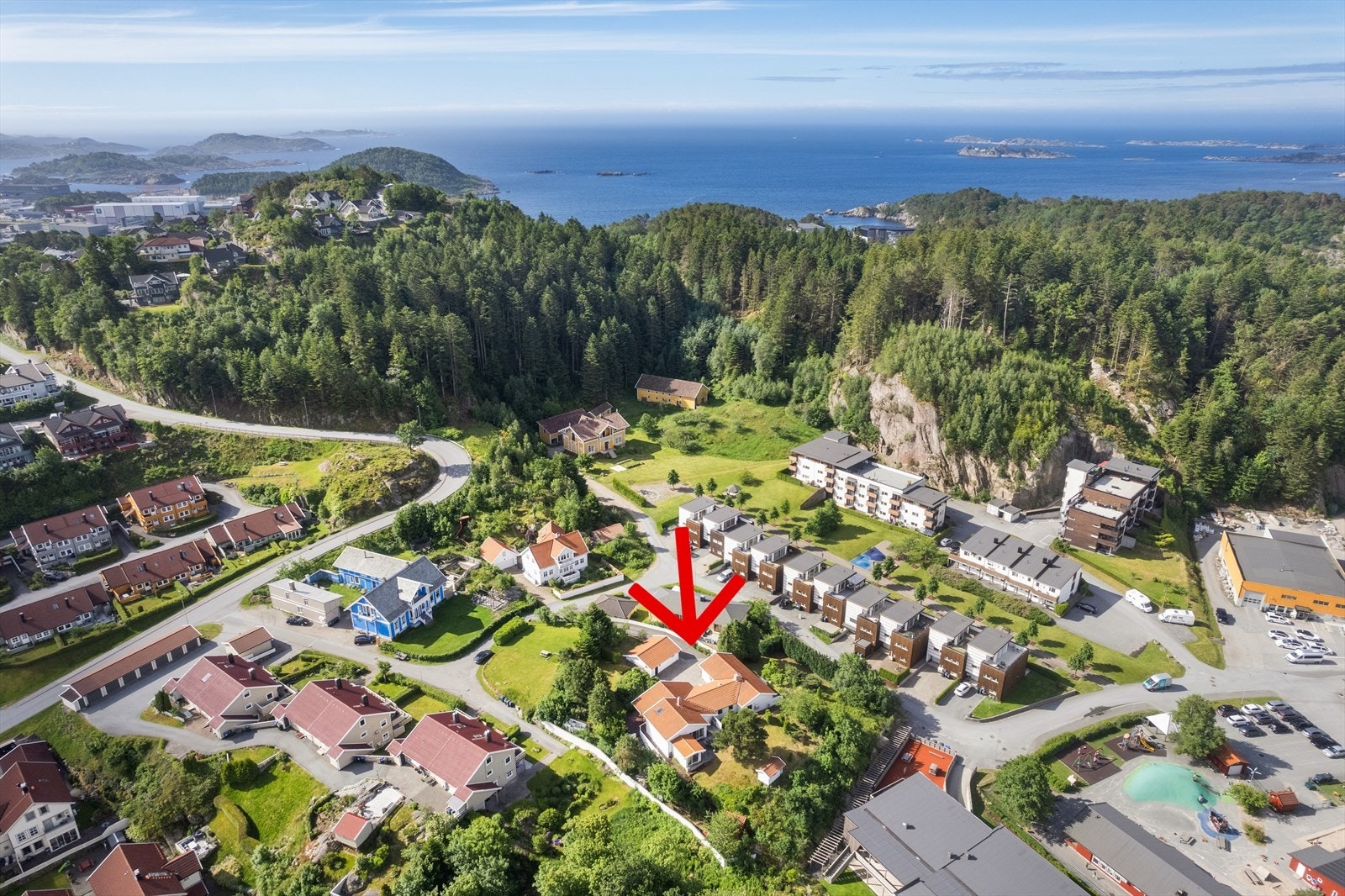 Om man vil spasere eller sykle er det kun få minutter til sentrum. Galleribilde