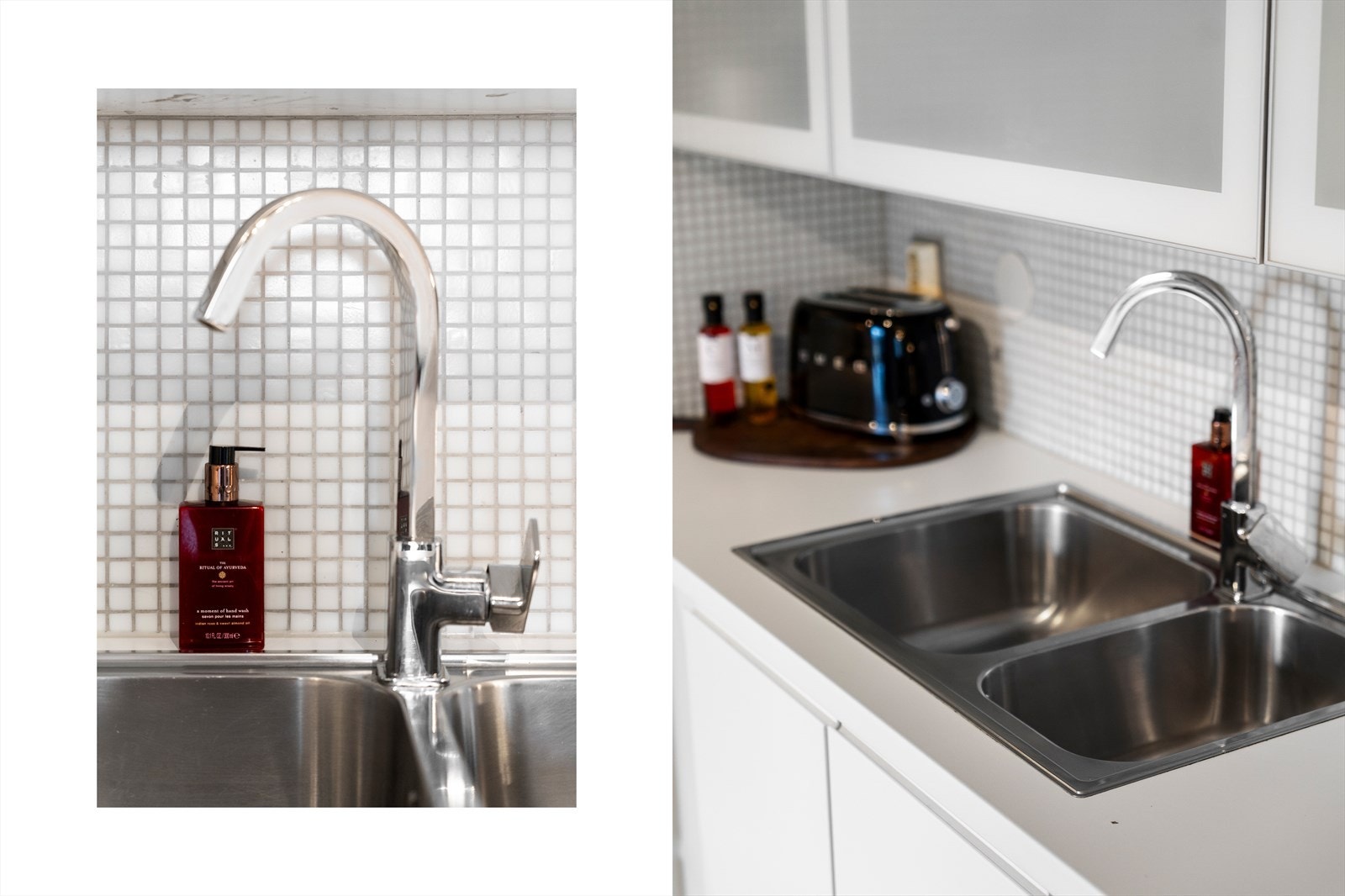 Kjøkkenet er utstyrt med integrerte hvitevarer i form av platetopp, stekeovn, oppvaskmaskin og kjøleskap med frys. Det er kjøkkenventilator med avtrekk ut. Galleribilde